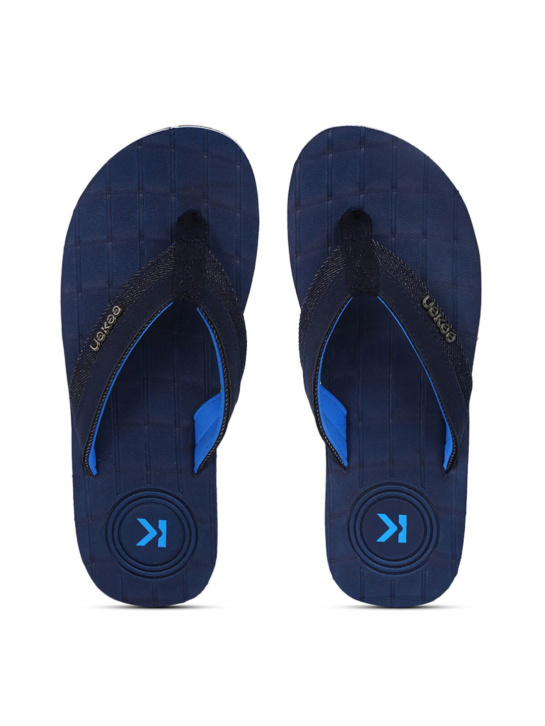 

Paragon Men Rubber Thong Flip-Flops, Navy blue
