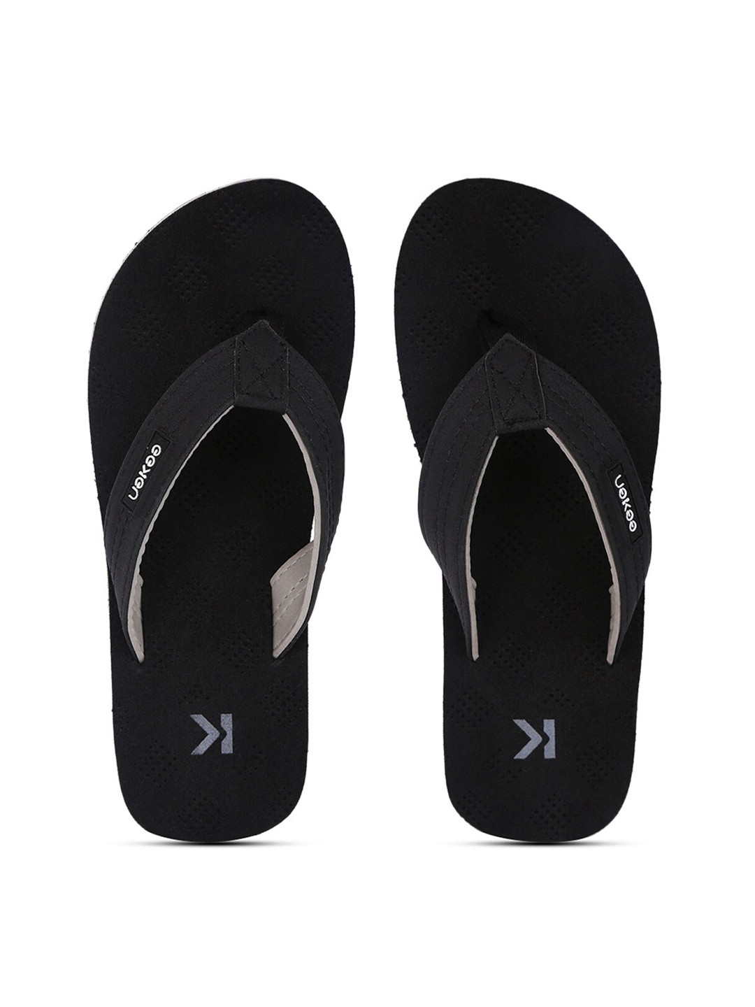 

Paragon Men Rubber Thong Flip-Flops, Black