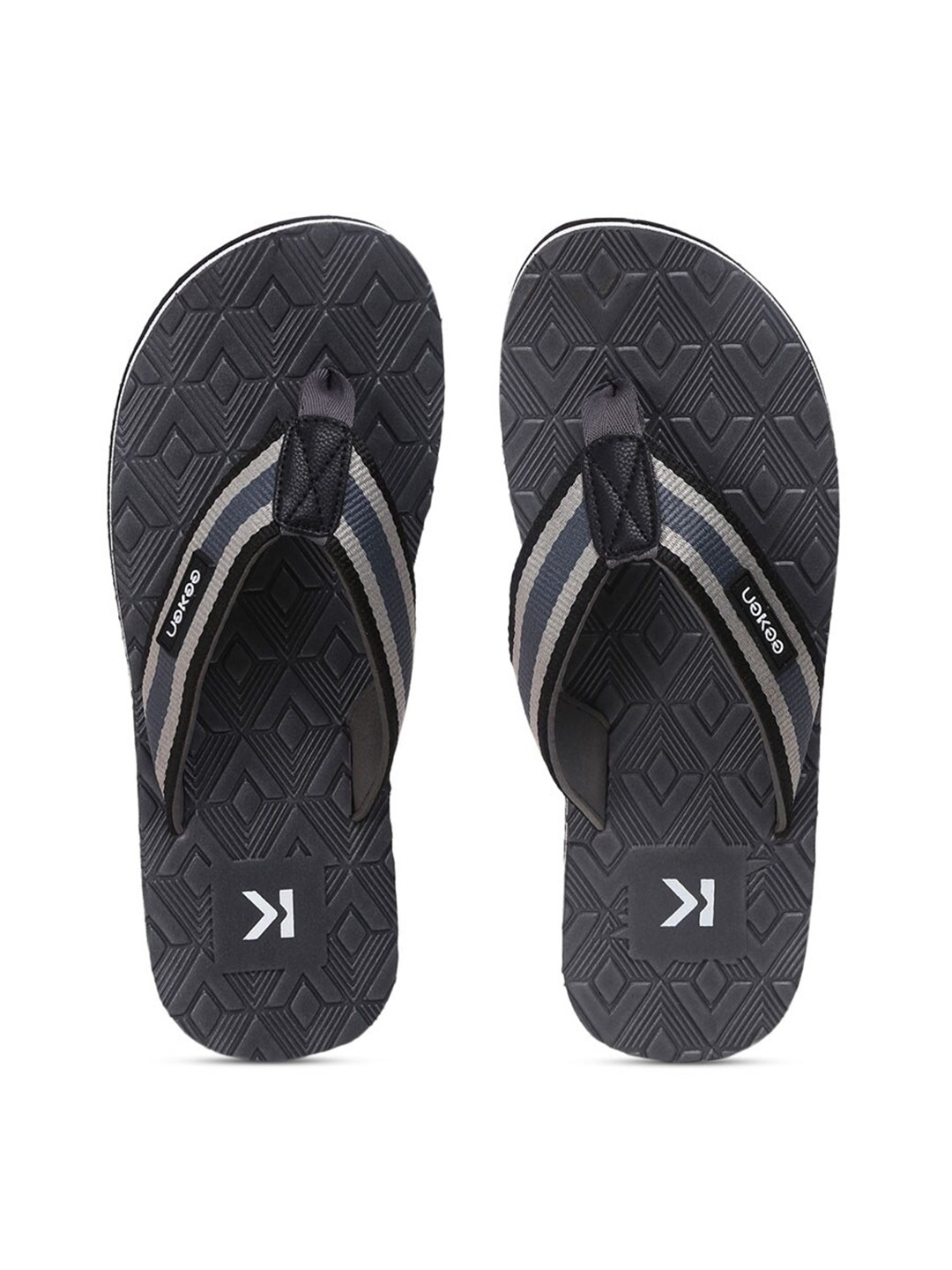 

Paragon Men Rubber Thong Flip-Flops, Grey