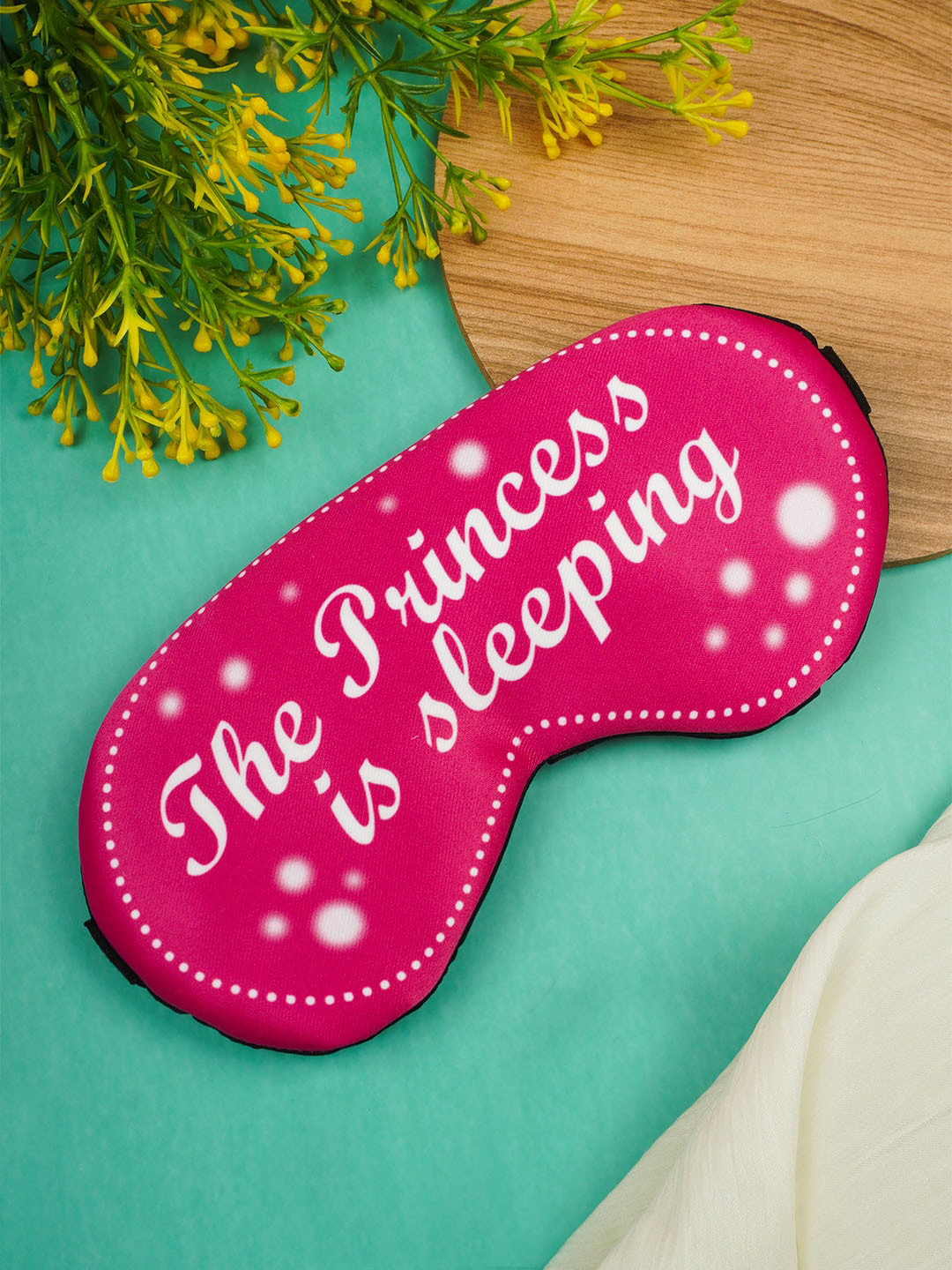 

Crazy Corner Printed Eye Mask, Pink