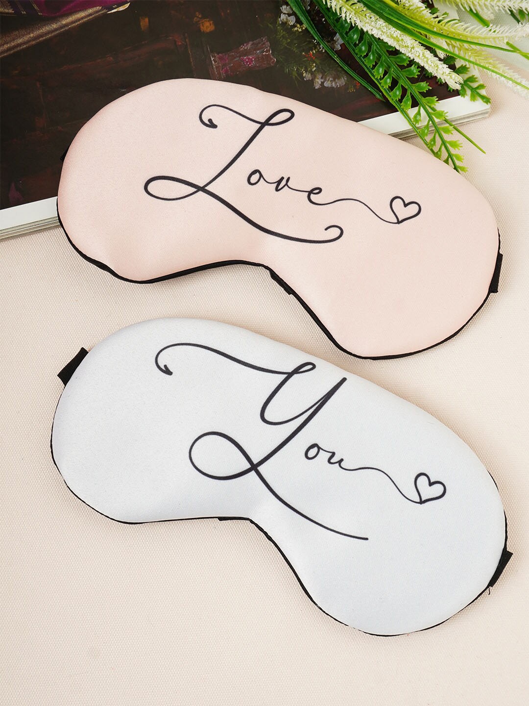 

Crazy Corner Pack Of 2 Printed Sleeping Mask, Pink