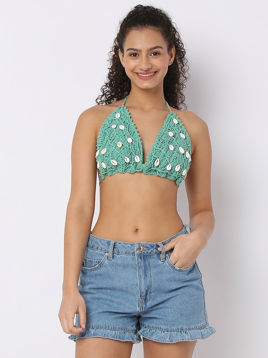 

Smarty Pants Women Swim Bikini Bra, Sea green