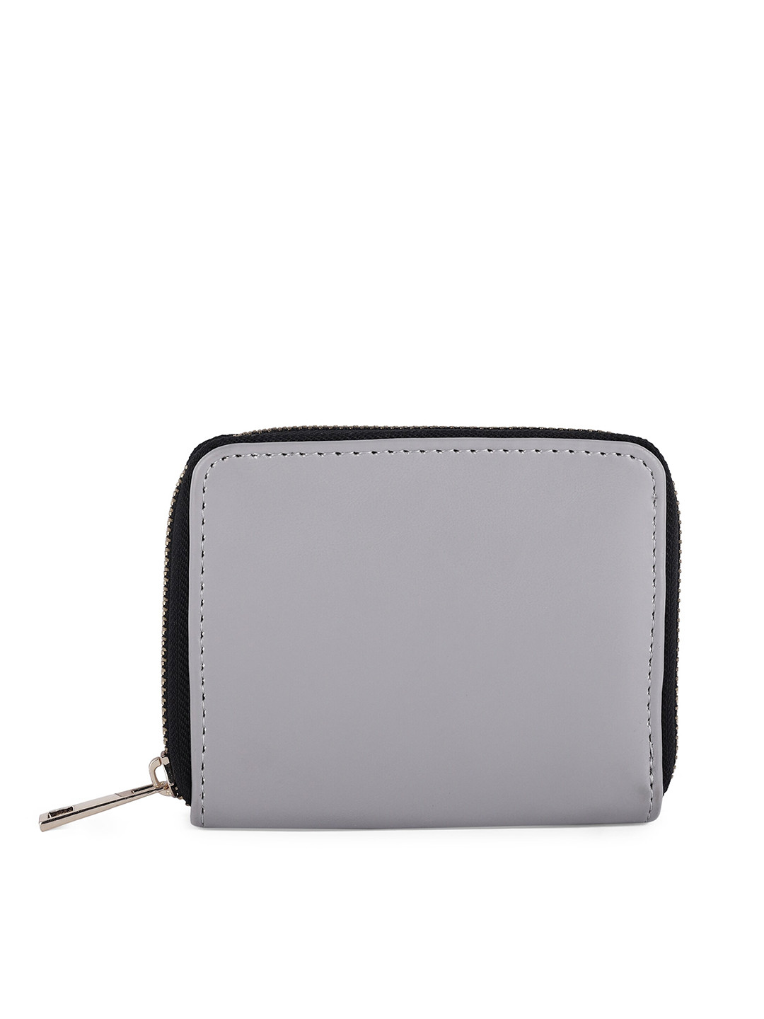 

TEAM 11 Women Zip Around Wallet, Grey
