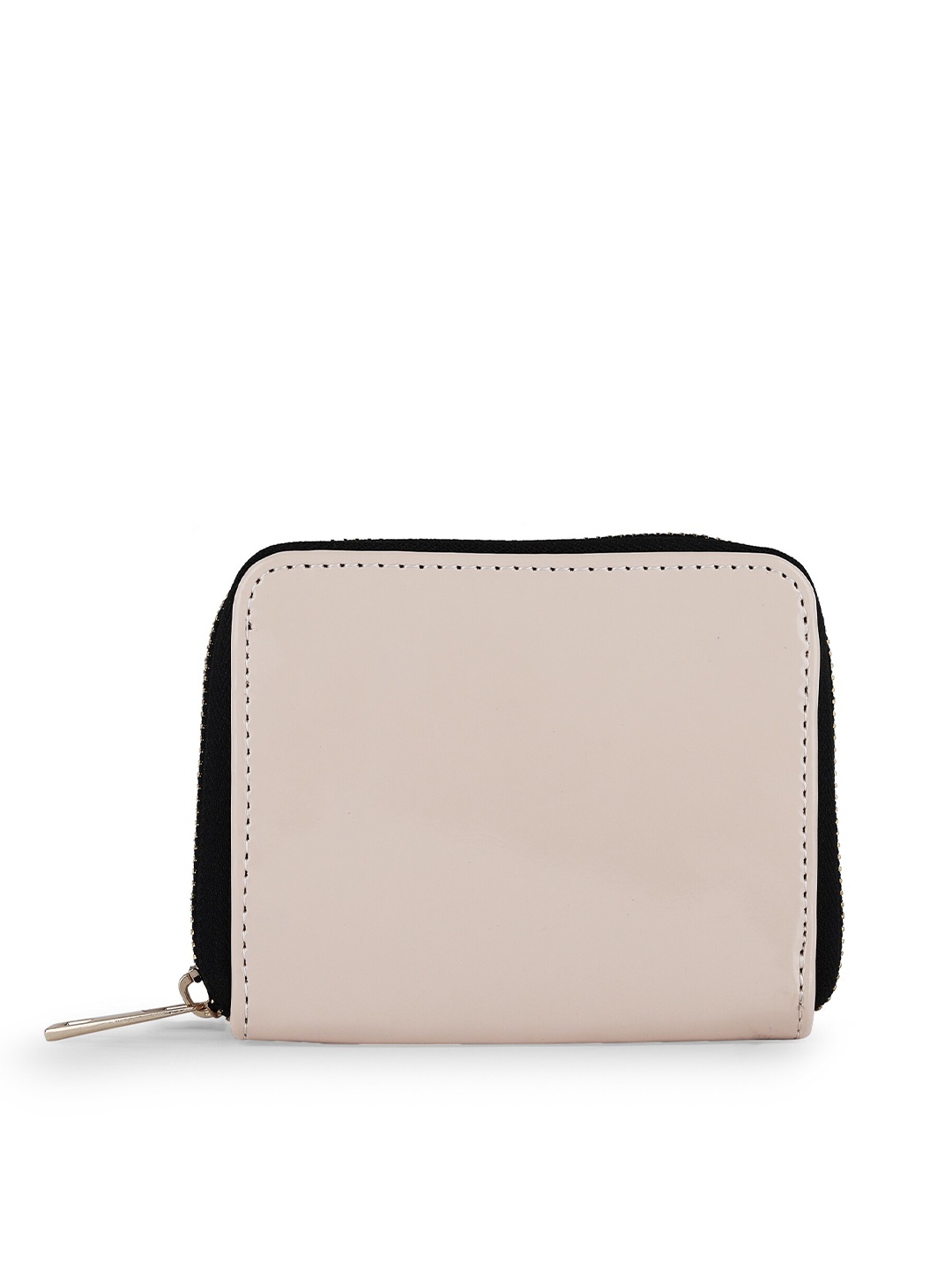

TEAM 11 Women Zip Around Wallet, Beige