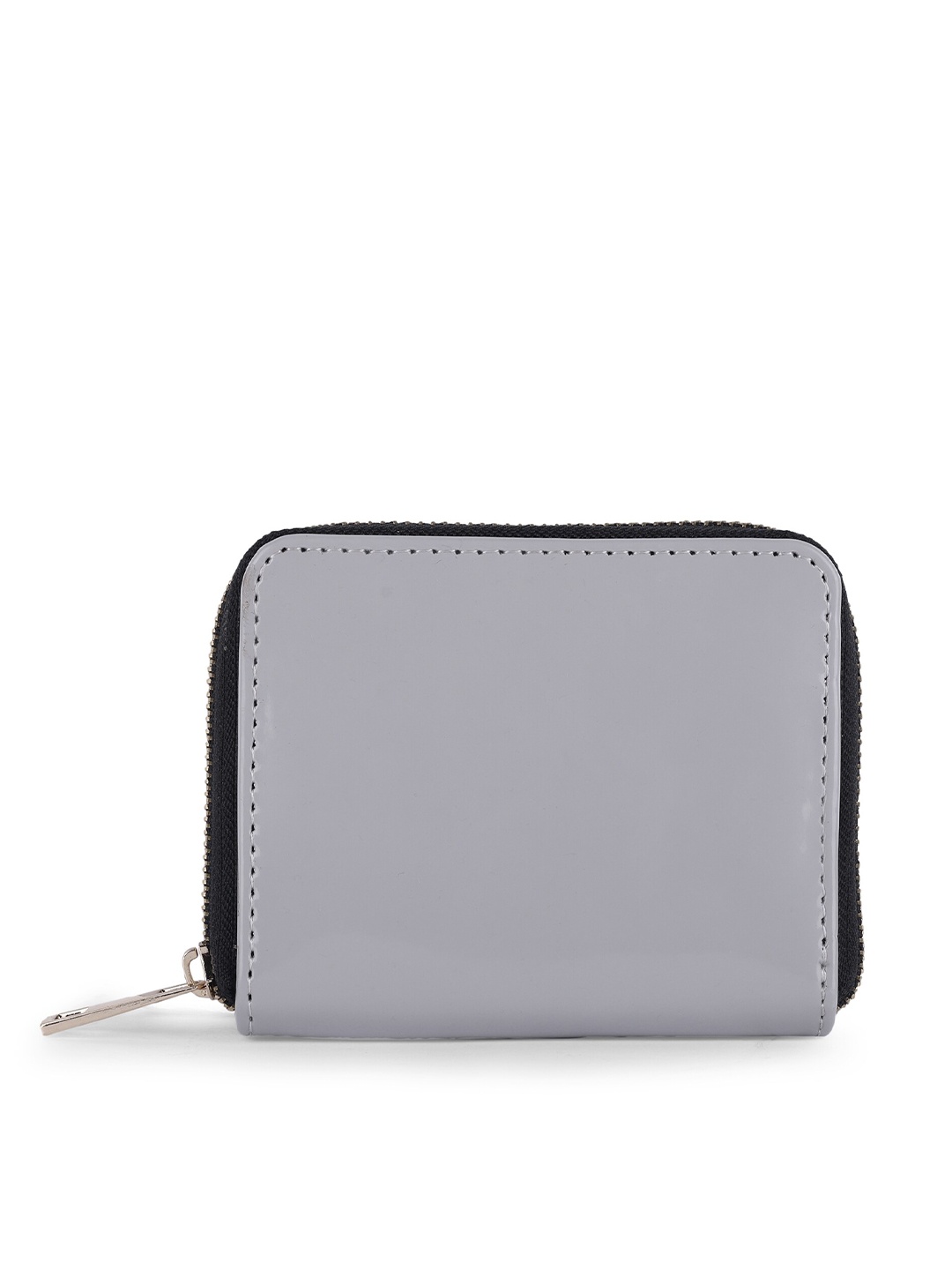 

TEAM 11 Women Zip Around Wallet, Grey