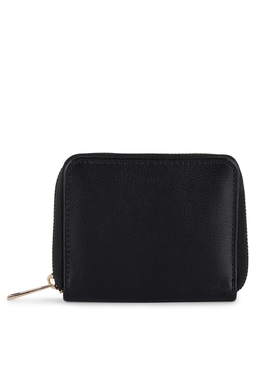 

TEAM 11 Women Zip Around Wallet, Black