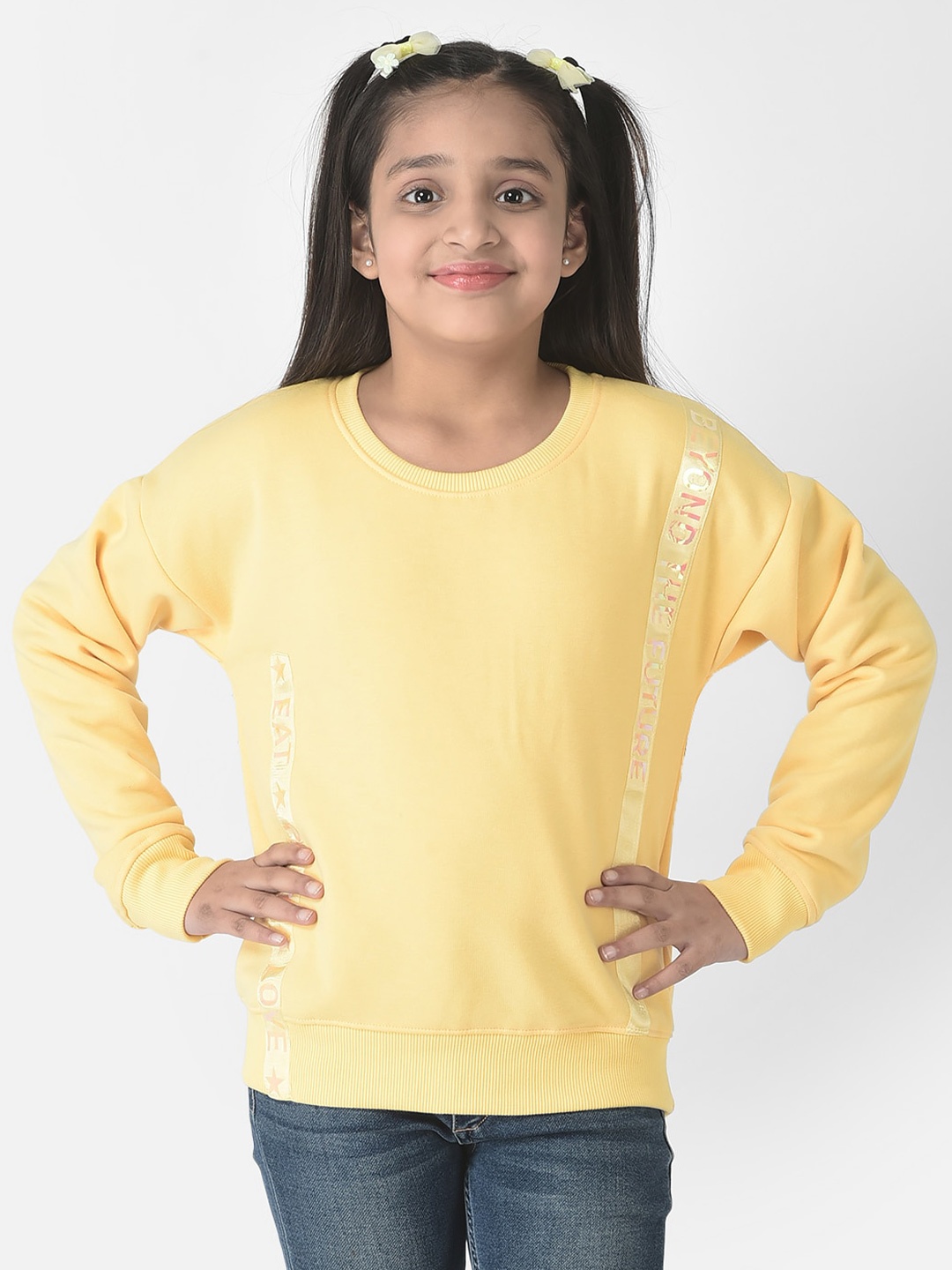 

Crimsoune Club Girls Sweatshirt, Yellow