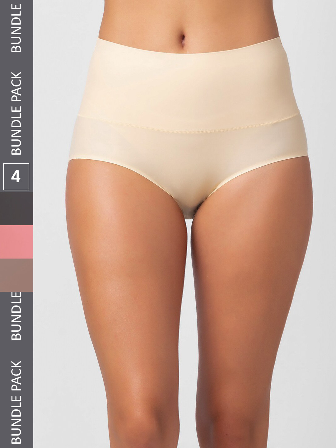 

FashionRack Women Pack Of 4 Assorted Hipster Briefs