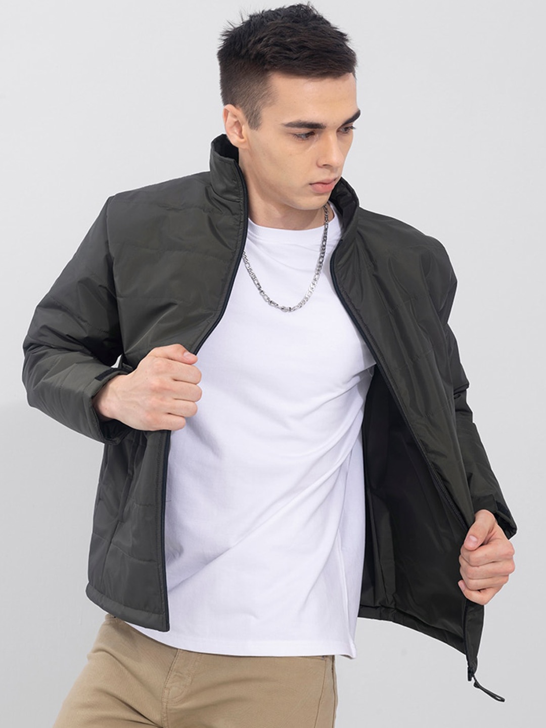 

Snitch Men Puffer Jacket, Green