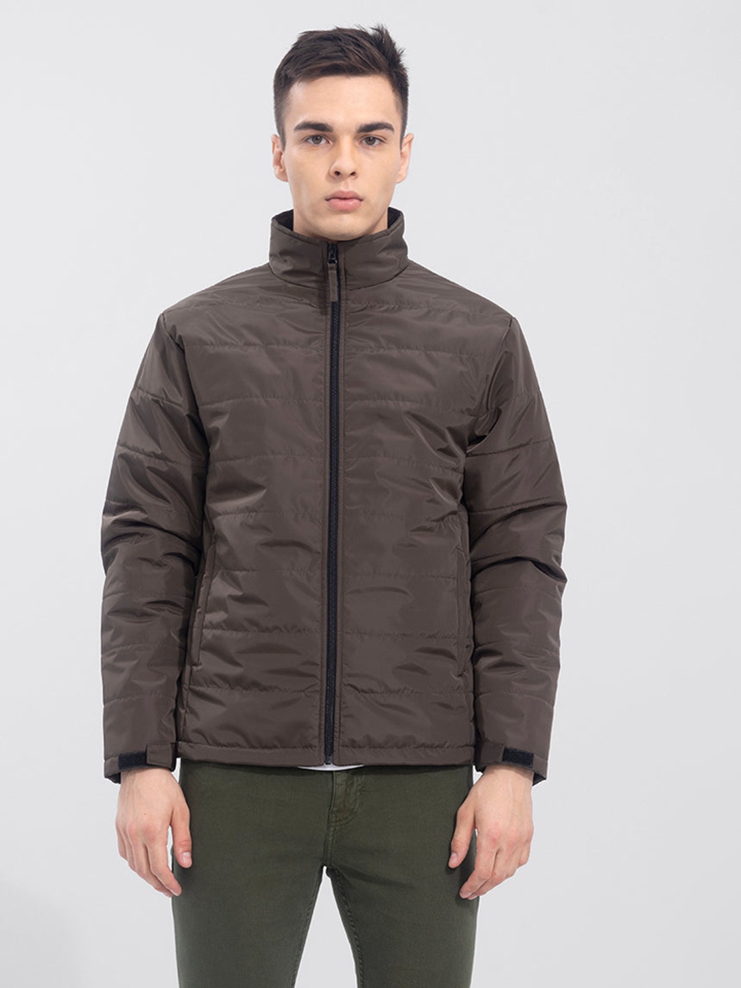 

Snitch Men Padded Jacket, Brown