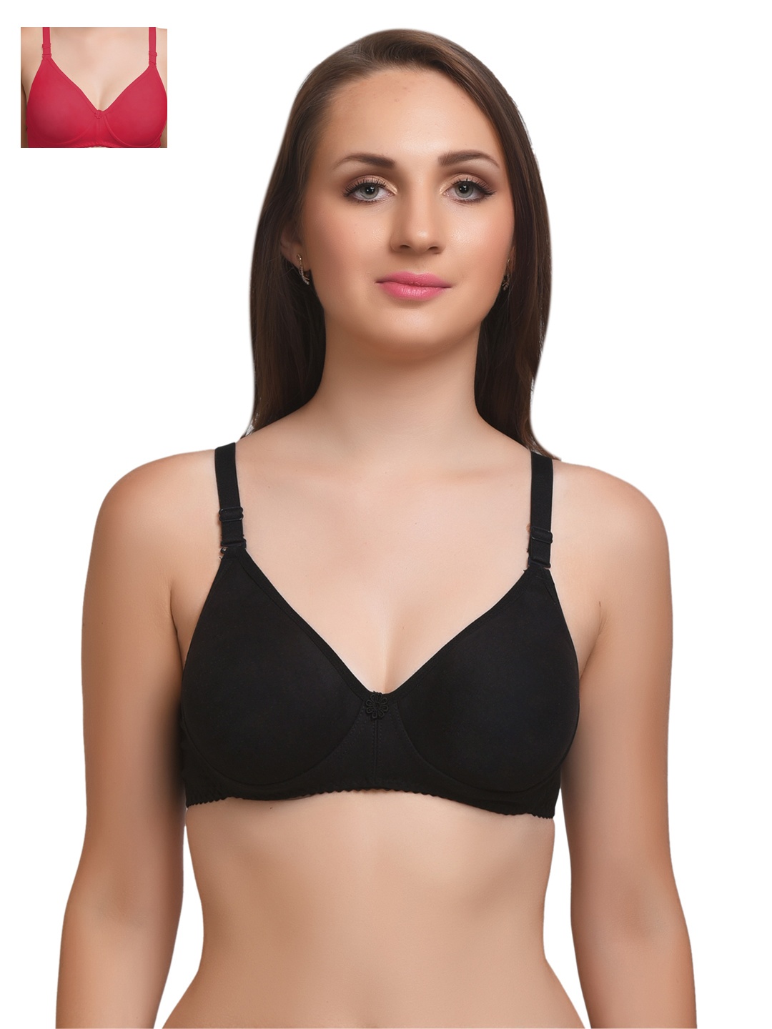 

Lady Lyka Pack of 2 Everyday Bras, Black