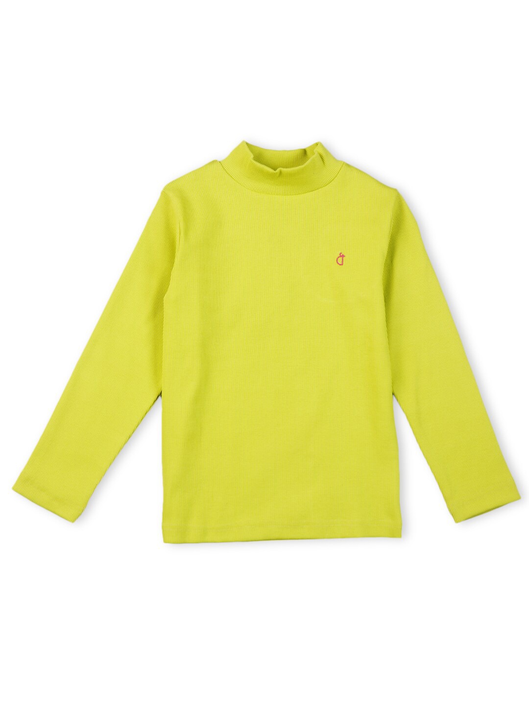 

Gini and Jony Girls High Neck Cotton Top, Fluorescent green