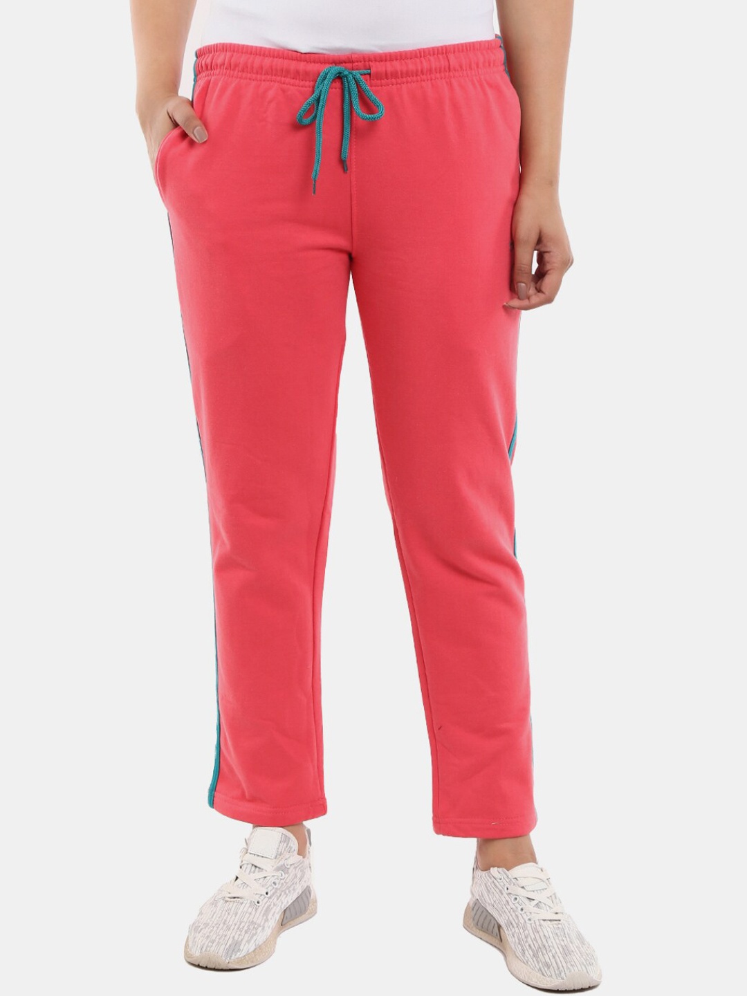 

V-Mart Women Fleece Track Pants, Coral