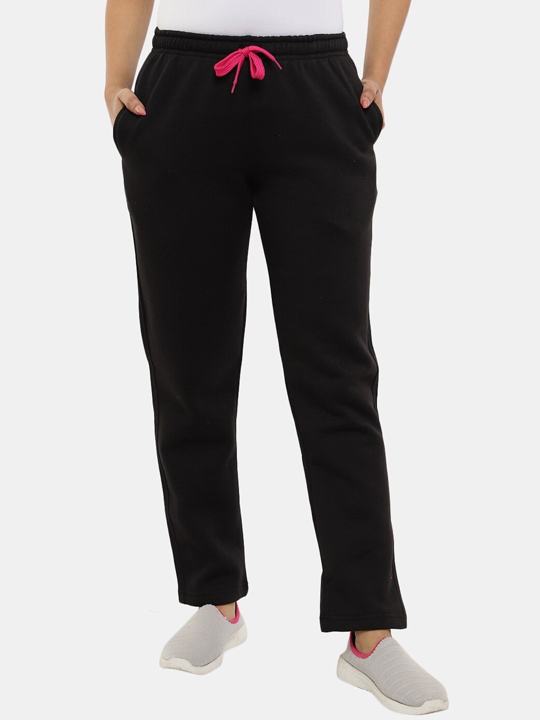 

V-Mart Women Cotton Fleece Track Pant, Black