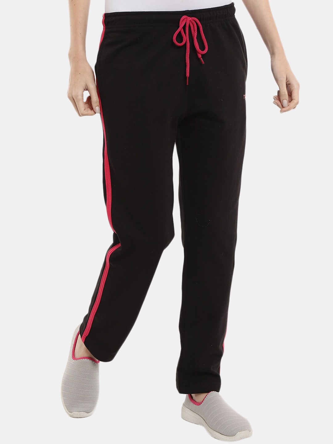 

V-Mart Women Side Striped Detail Track Pants, Black