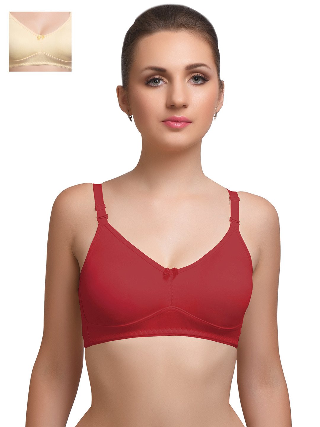 

Lady Lyka Pack of 2 Full-Coverage T-shirt Bras, Beige