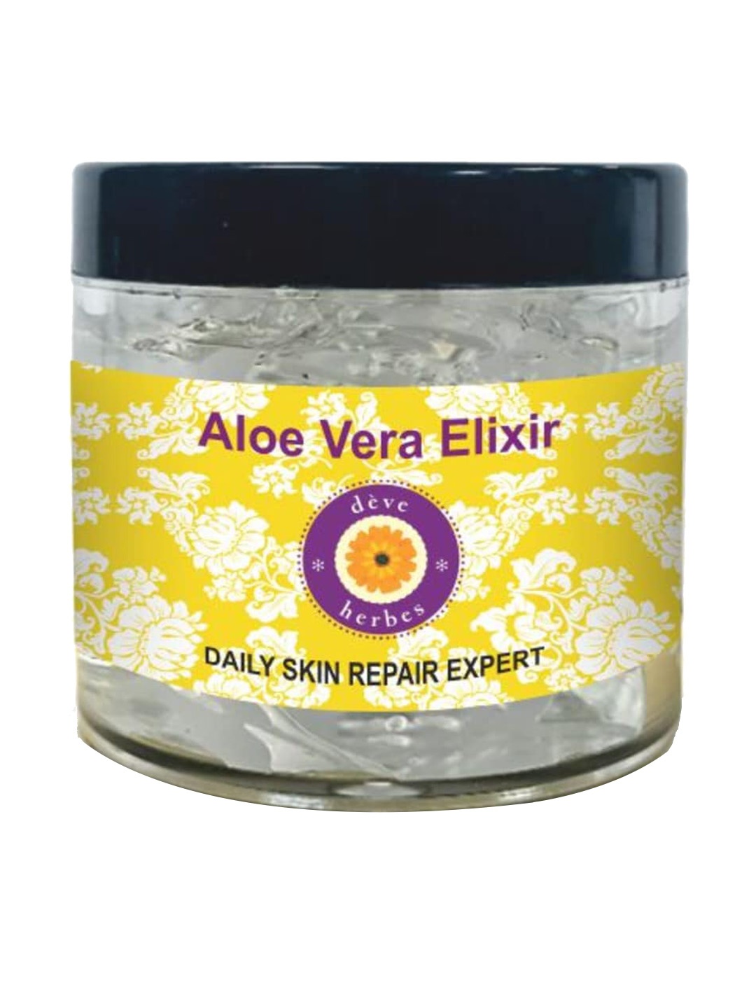 

Deve Herbes Natural Therapeutic Grade Pure Aloe Vera Elixir Gel - 50 g, Yellow