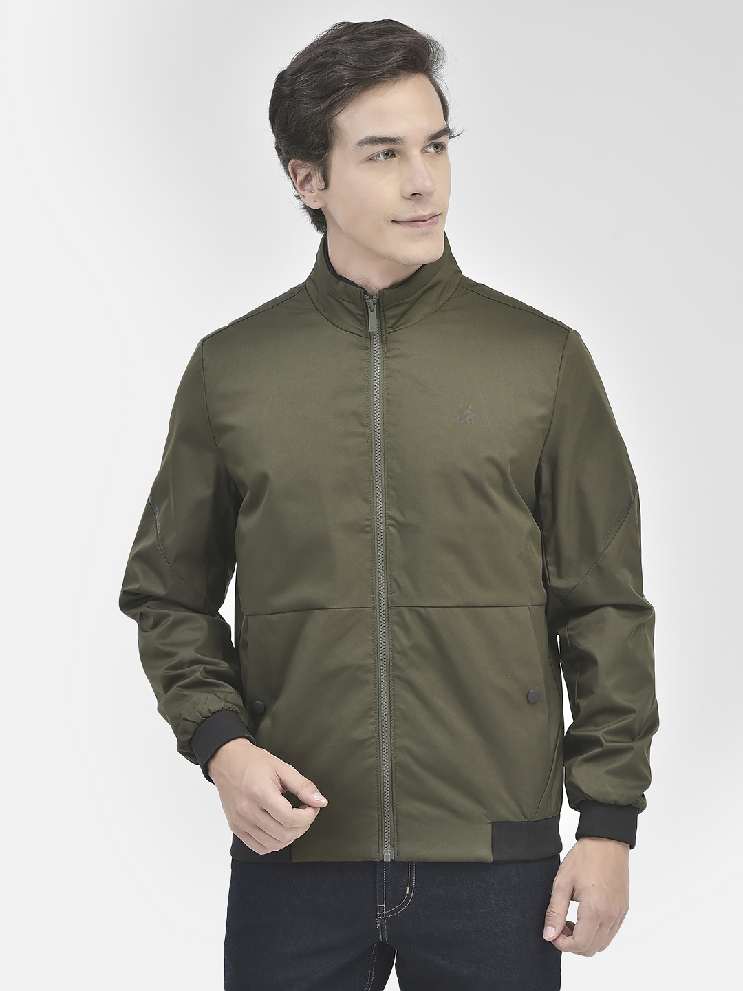 

Crimsoune Club Men Bomber Jacket, Olive