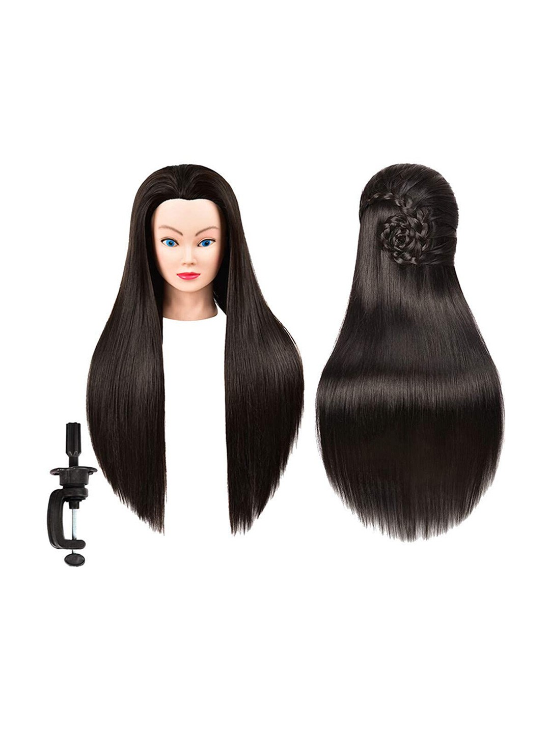 

CHANDERKASH Professional Hair Styling Mannequin Hair Dummy For Cutting & Braiding - Black