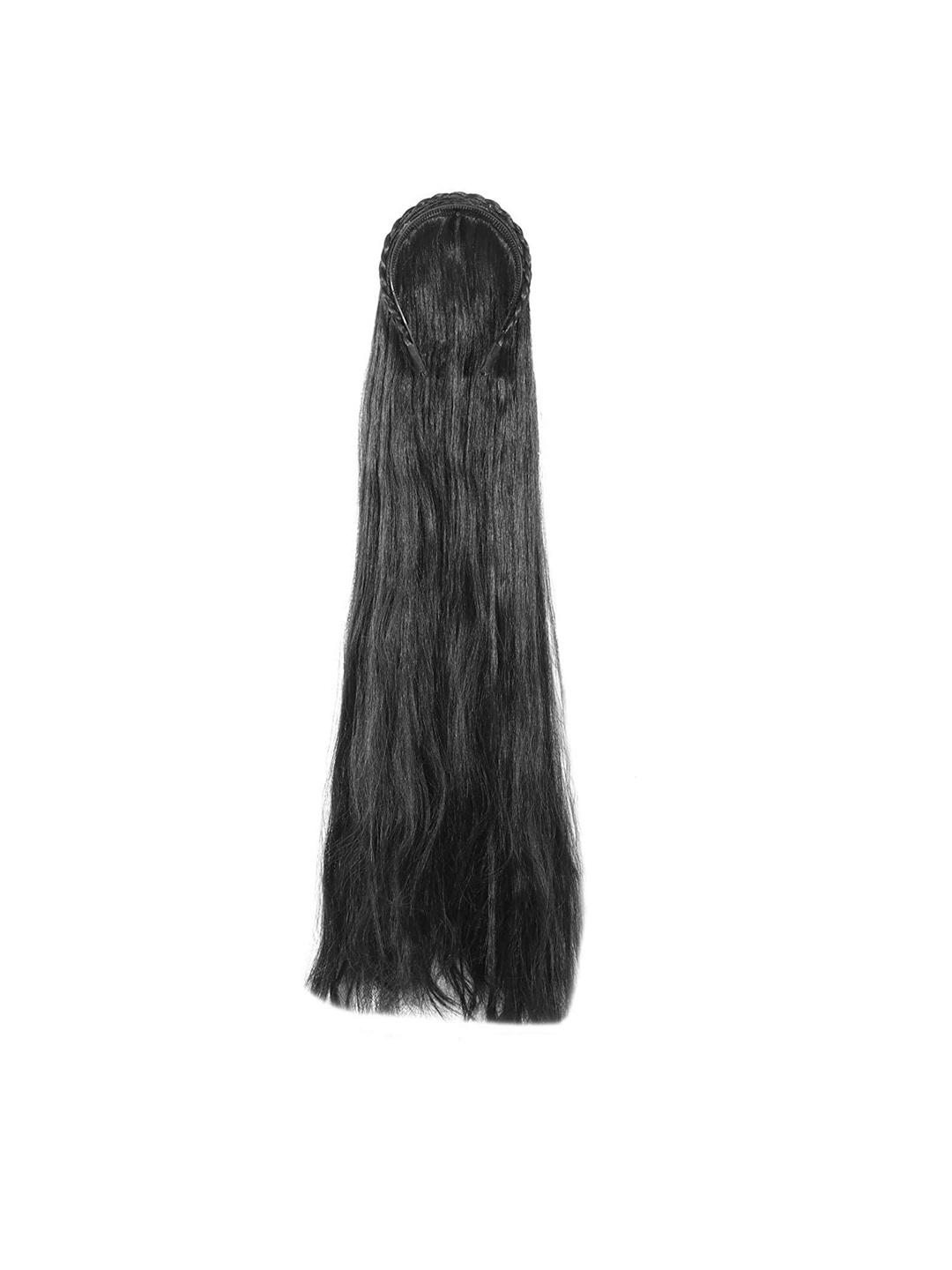 

CHANDERKASH Artificial Long Straight Synthetic Hair Extension - Black