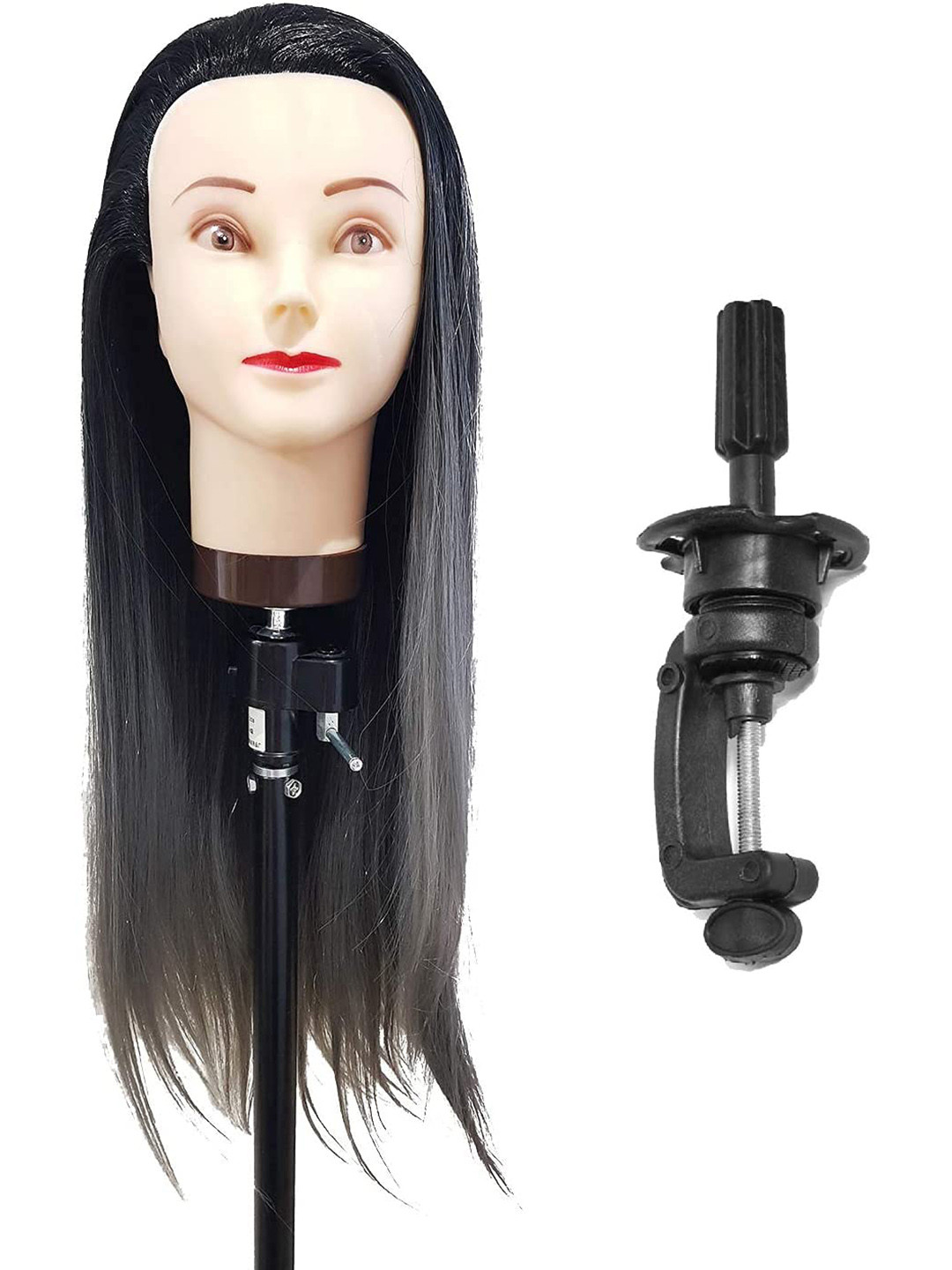 

CHANDERKASH Women Professional Hair Styling Mannequin Dummy for Cutting & Braiding- Black