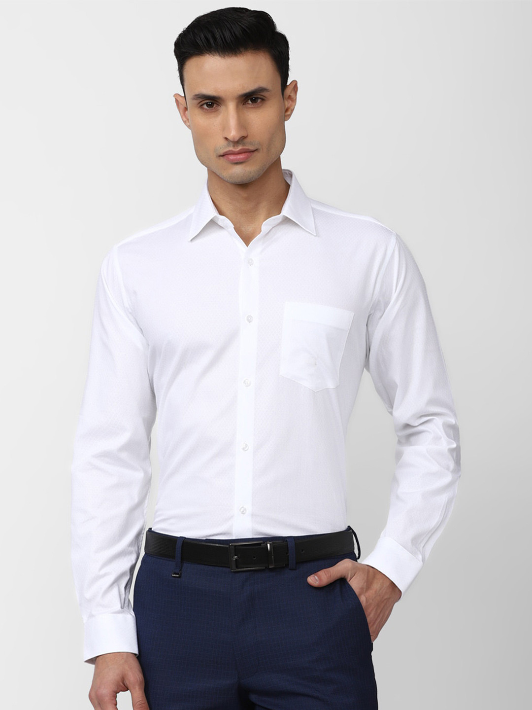 

Van Heusen Men Pure Cotton Formal Shirt, White