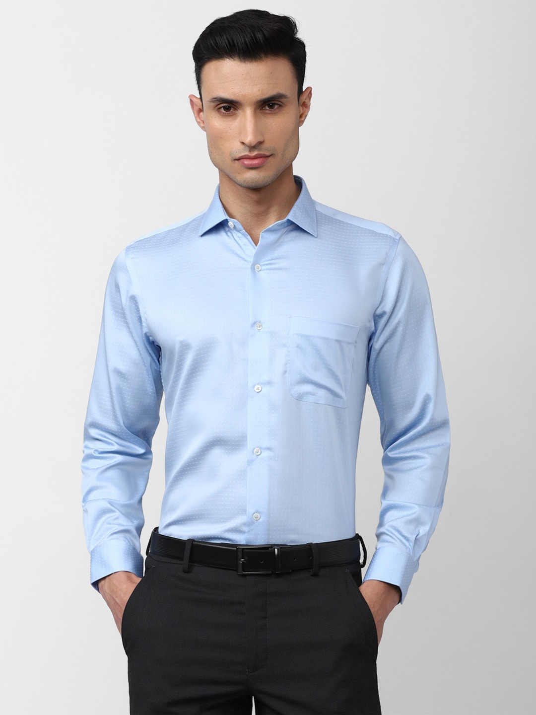 

Van Heusen Men Formal Cotton Shirt, Blue