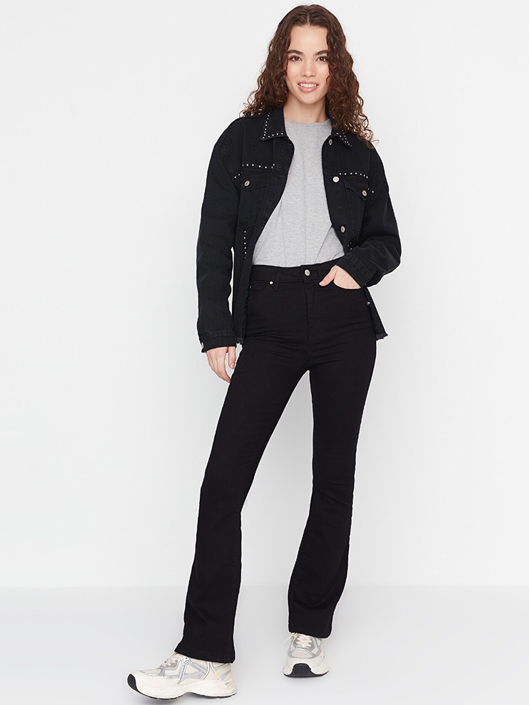 

Trendyol Women Bootcut Jeans, Black