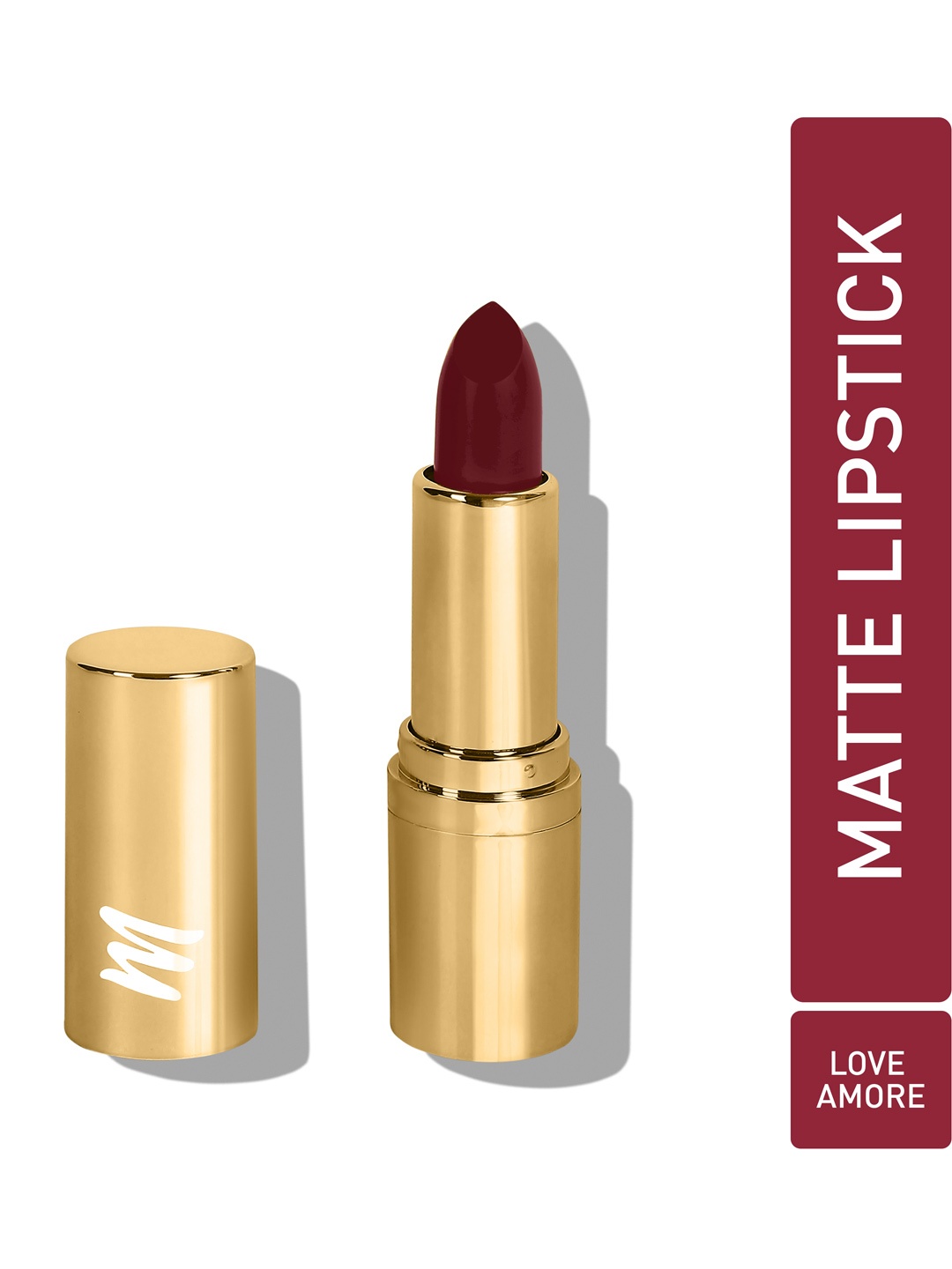 

MyGlamm Treasure IT Long-Wear Suede Matte Lipstick with Vitamin E 4.2g - Love Amore, Burgundy