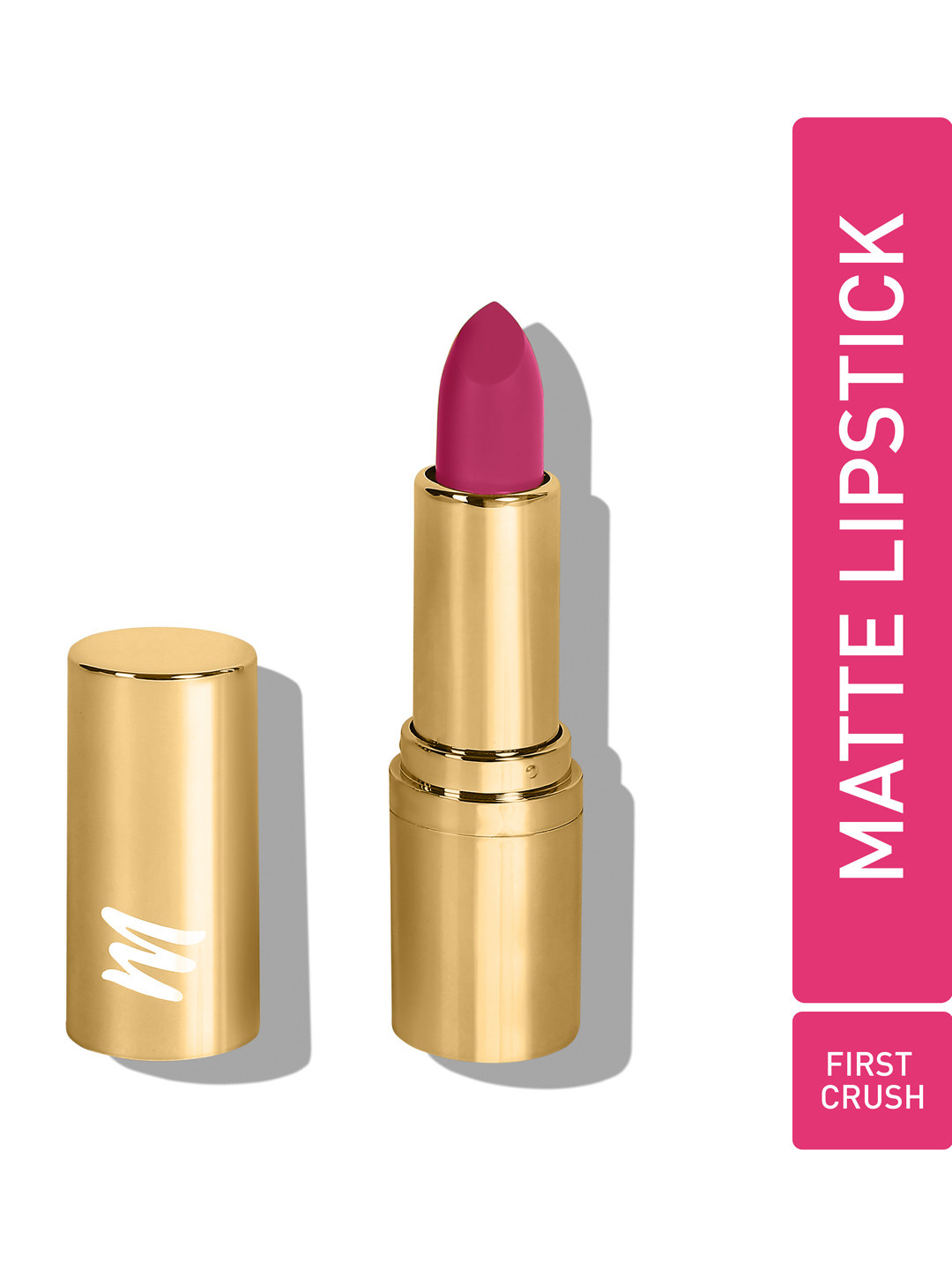 

MyGlamm Treasure IT Long-Wear Suede Matte Lipstick with Vitamin E 4.2g - First Crush, Fuchsia