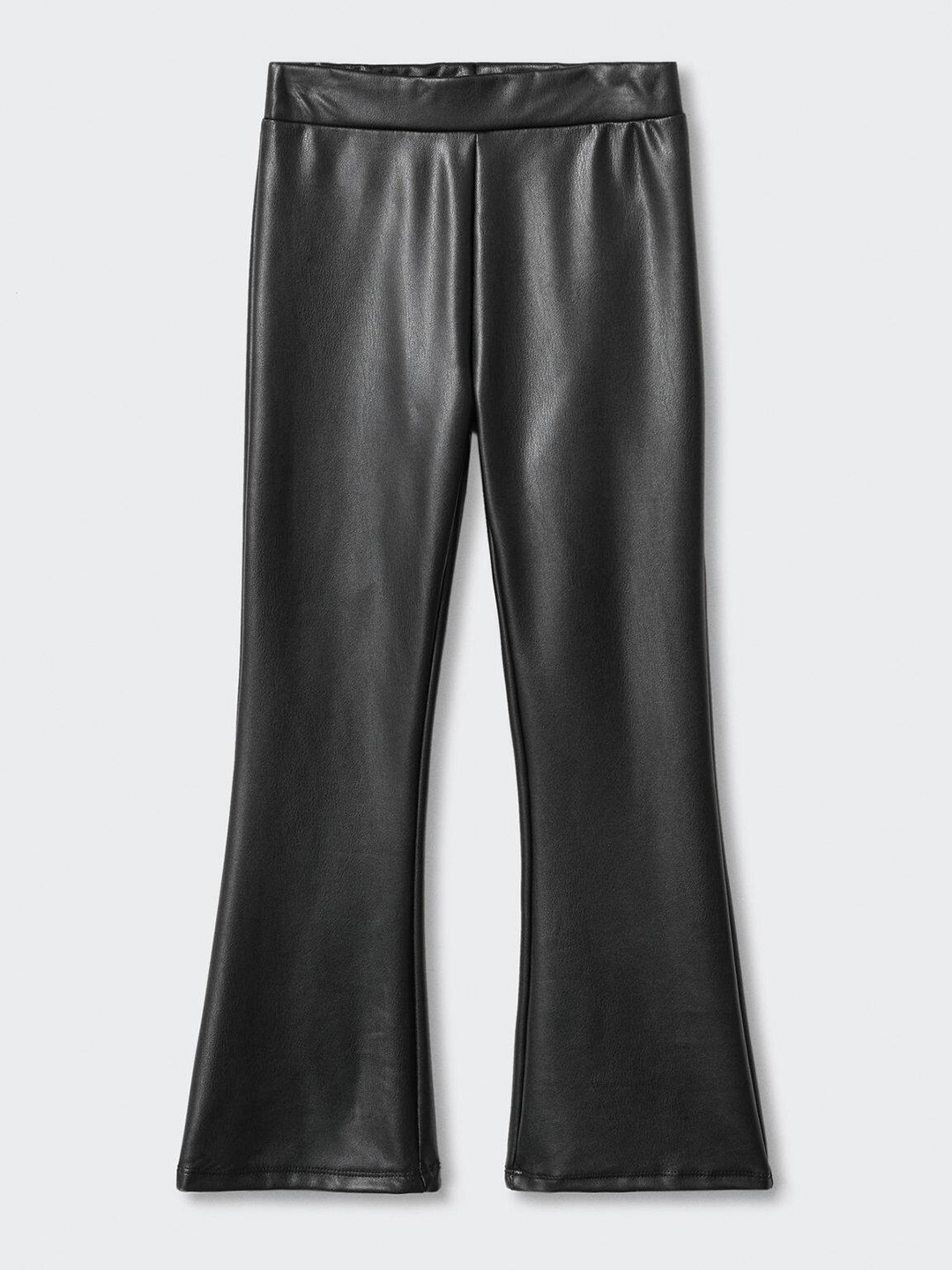 

Mango Kids Girls Faux Leather Flared Leggings, Black
