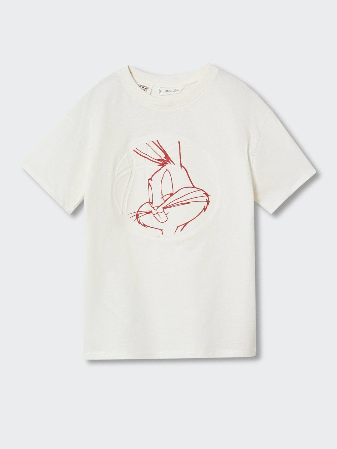 

Mango Kids Boys Bugs Bunny Printed Pure Cotton T-shirt, White