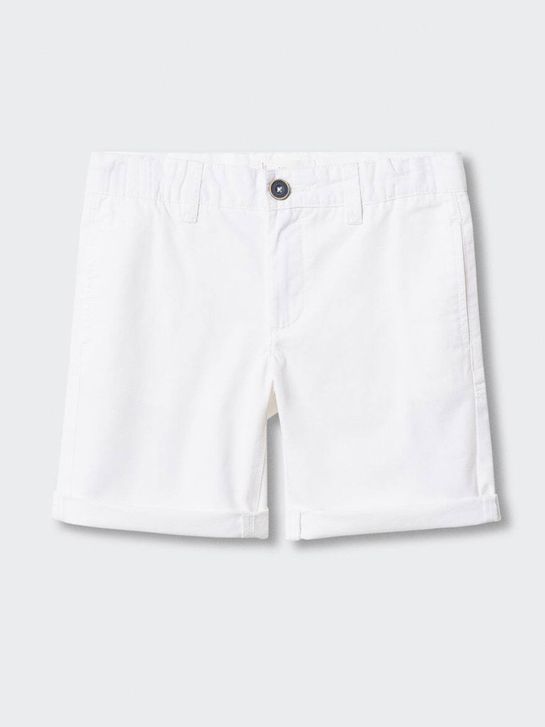 

Mango Kids Boys Pure Cotton Sustainable Regular Fit Chino Shorts, White