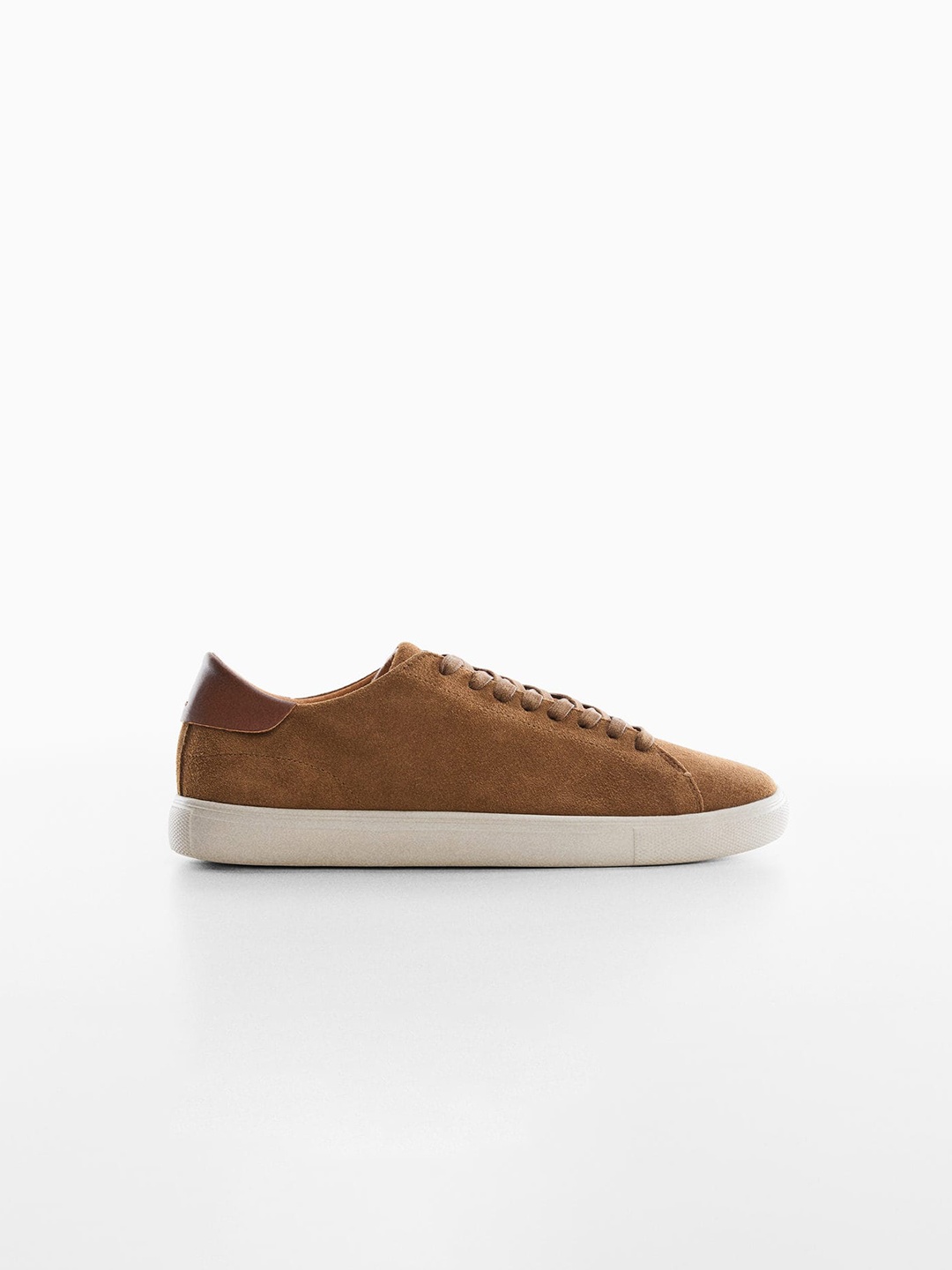 

MANGO MAN Suede Leather Sneakers, Brown