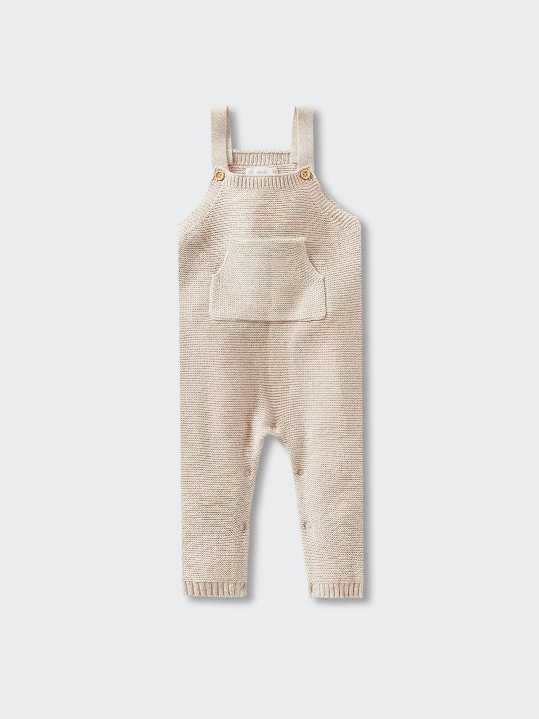 

Mango Kids Infants Pure Cotton Sustainable Rompers, Beige