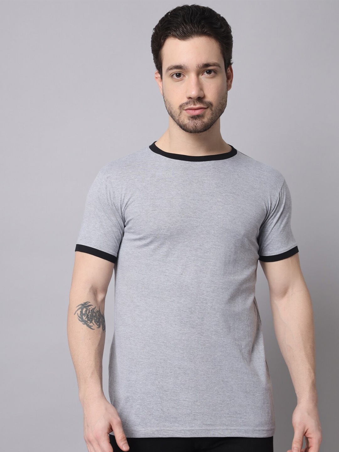 

Trends Tower Men Melange T-shirt, Grey melange