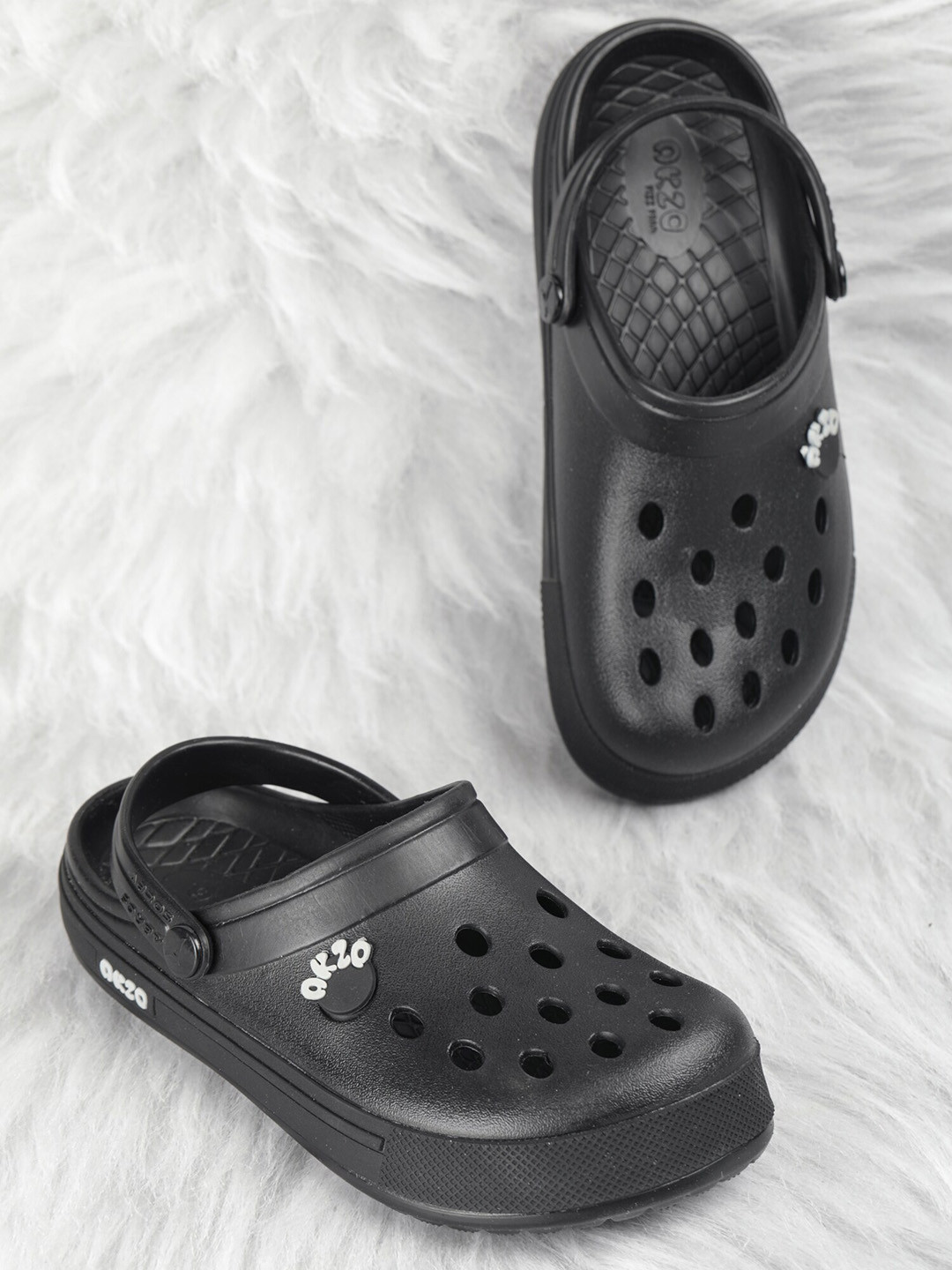 

ABROS Men Rubber Clogs, Black