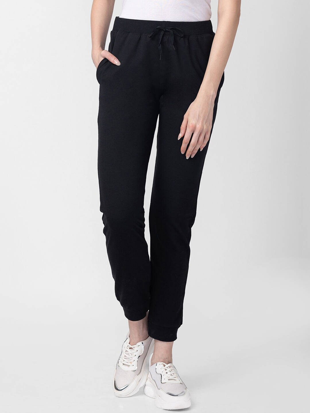 

Candyskin Women Regular Solid Joggers, Black