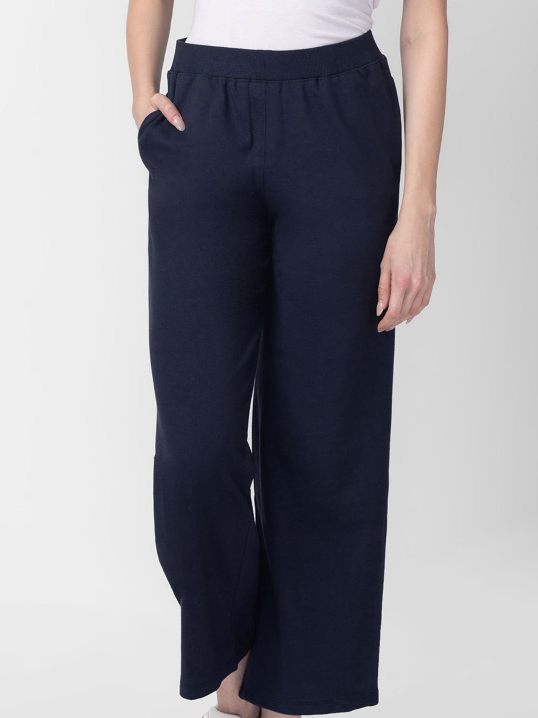 

Candyskin Women Straight-Fit Track Pant, Navy blue