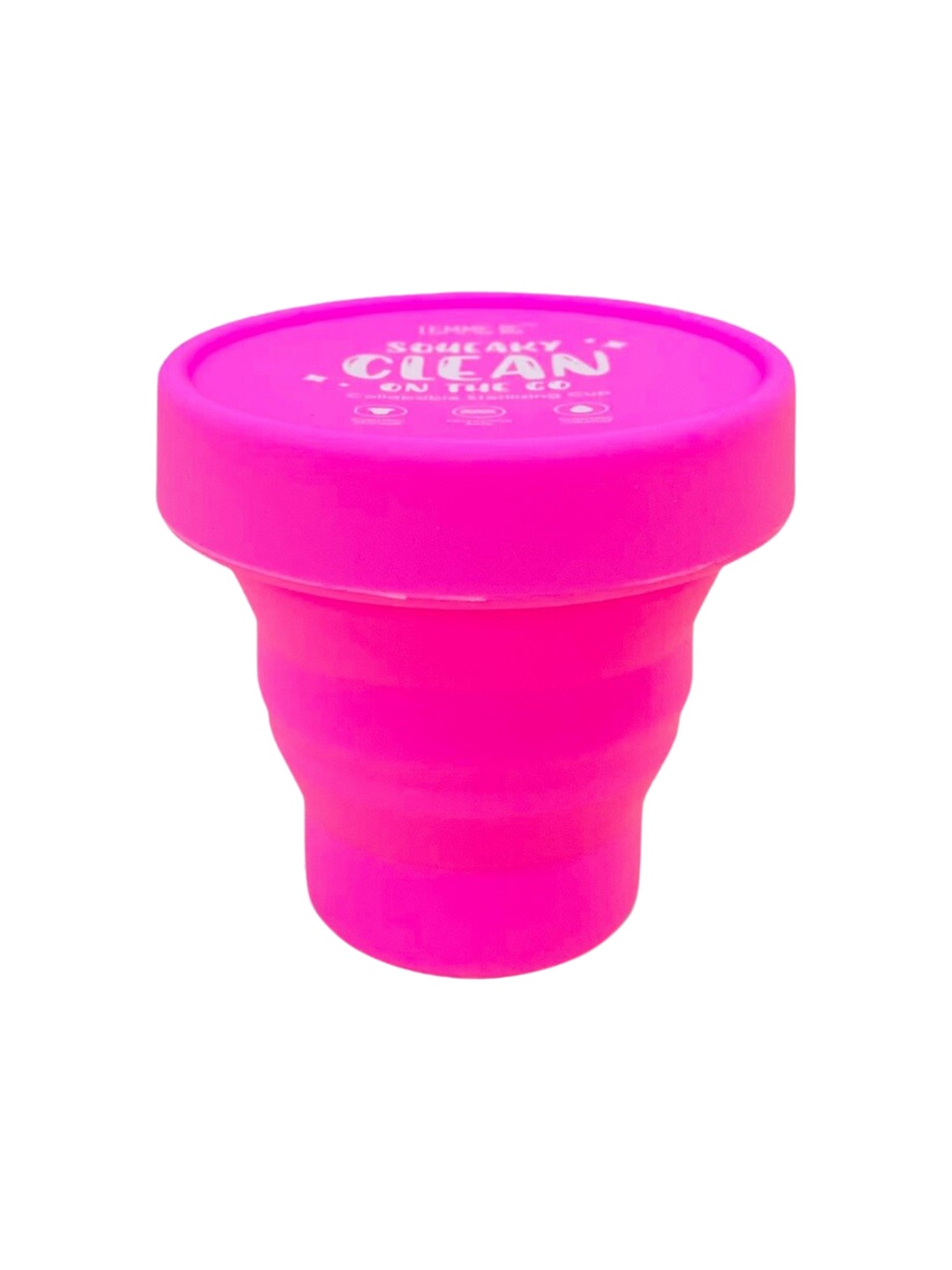 

LEMME BE Medium Collapsible & Foldable Menstrual Sterilizing Container Cup - Pink