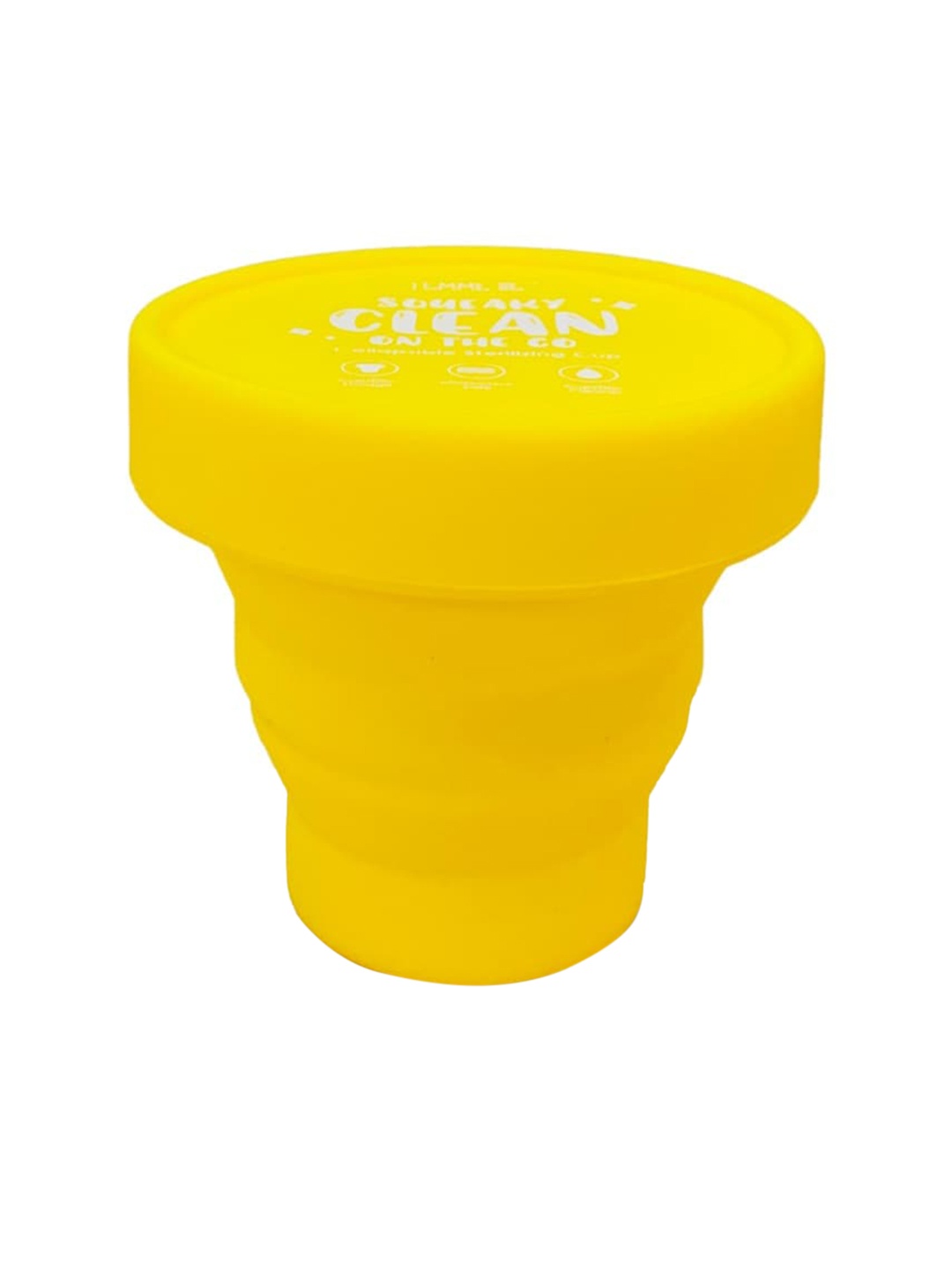 

LEMME BE Medium Collapsible & Foldable Menstrual Sterilizing Container Cup - Yellow