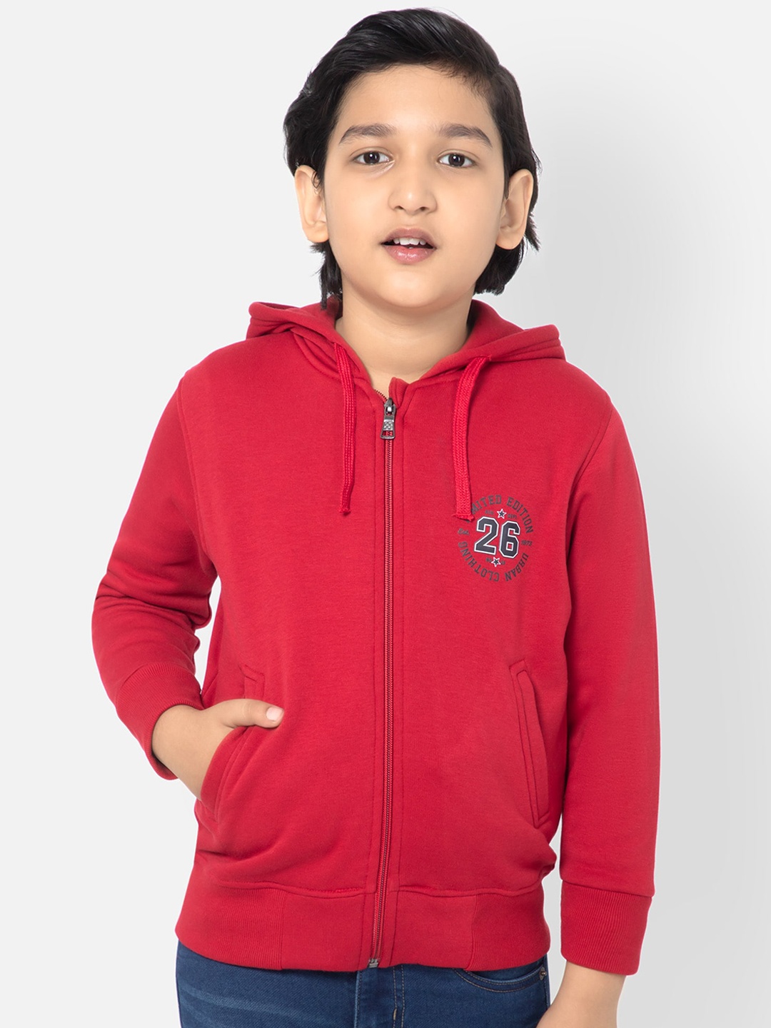 

Bodycare Boys Fleece Bomber Jacket, Red