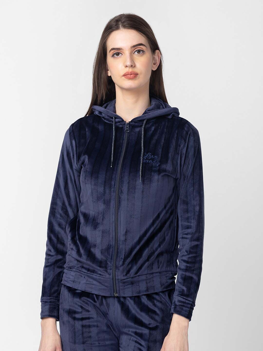 

Candyskin Women Hooded Sweatshirt, Navy blue