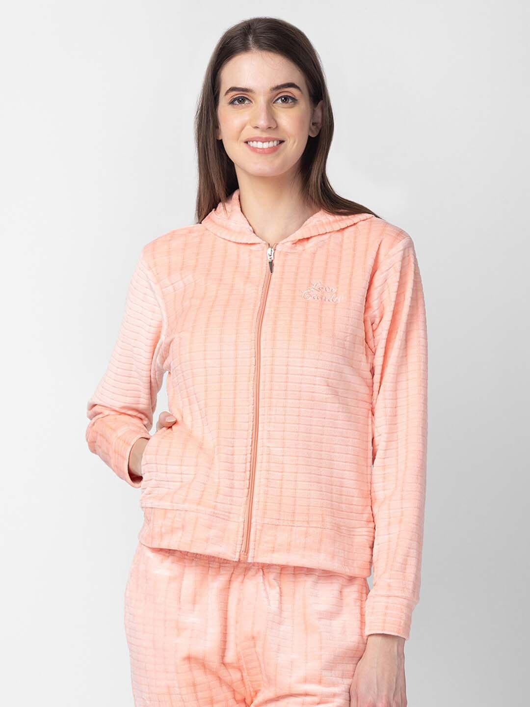 

Candyskin Women Hooded Sweatshirt, Peach