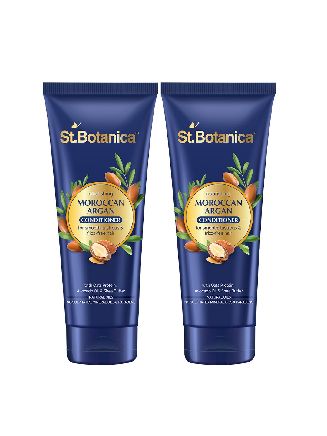 

St.Botanica Moroccan Argan Set Of 2 Hair Conditioner -50ml Each, Blue