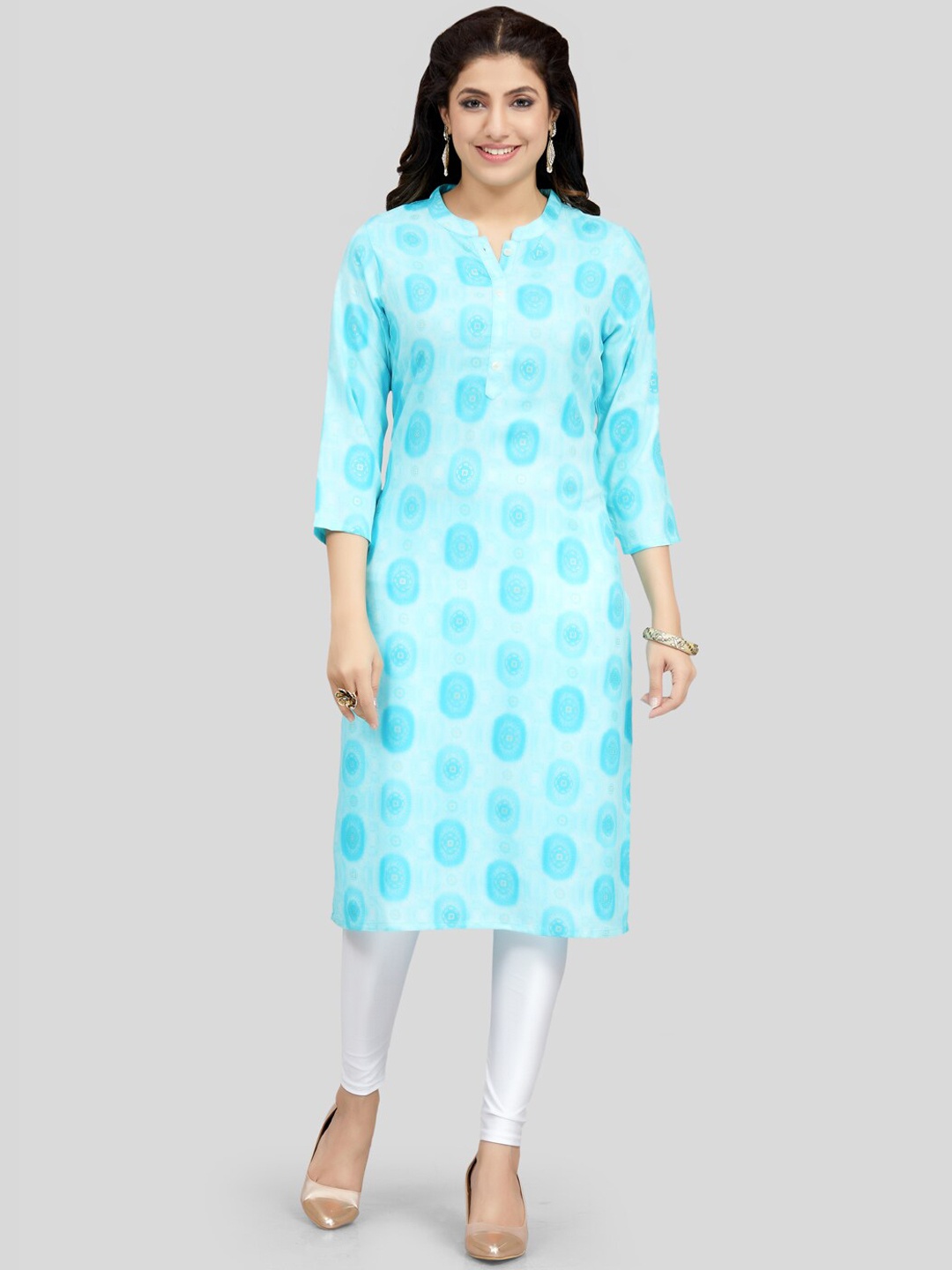 

Saree Swarg Women Printed Kurta, Blue