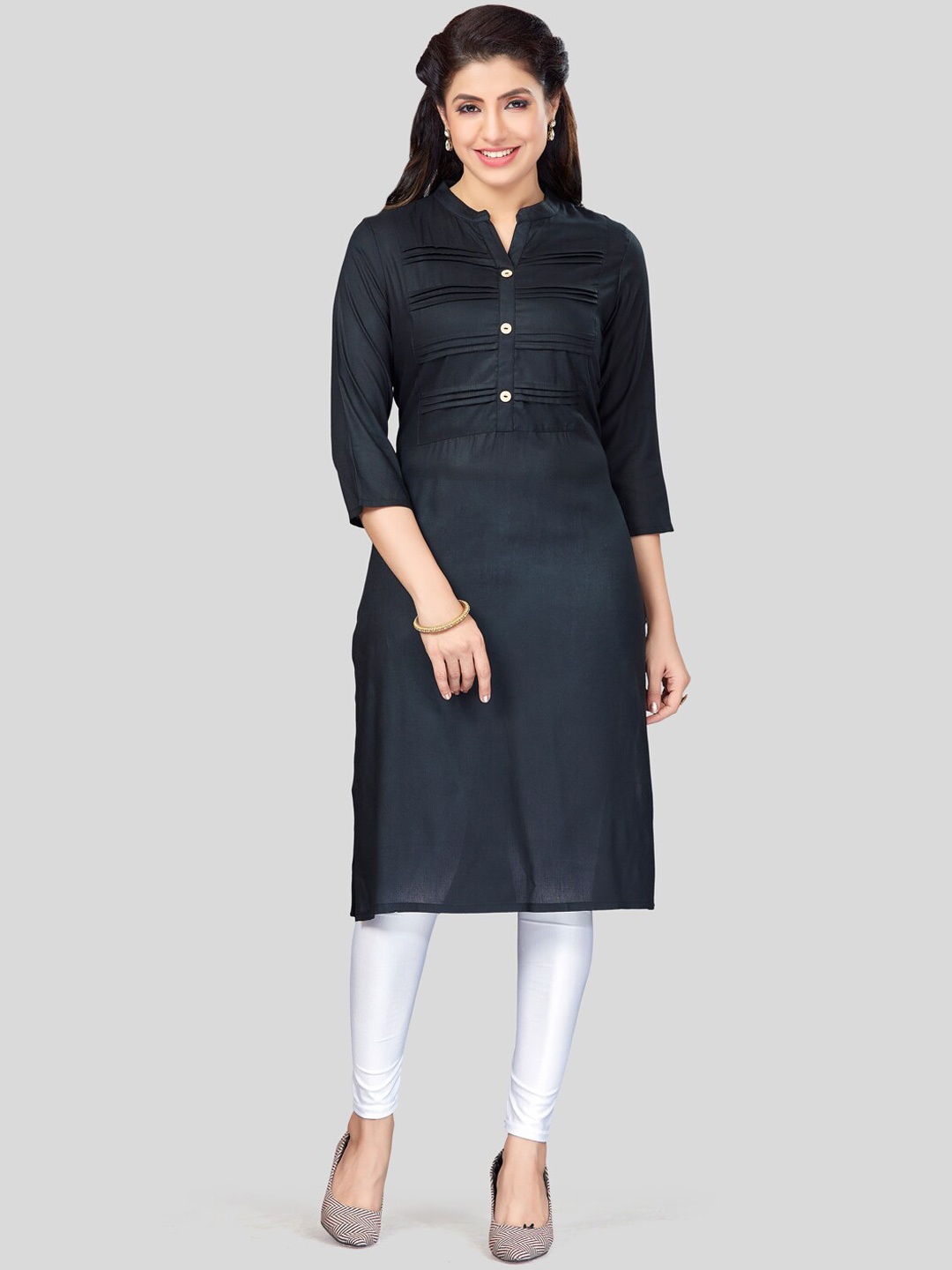 

Saree Swarg Straight Kurta, Black