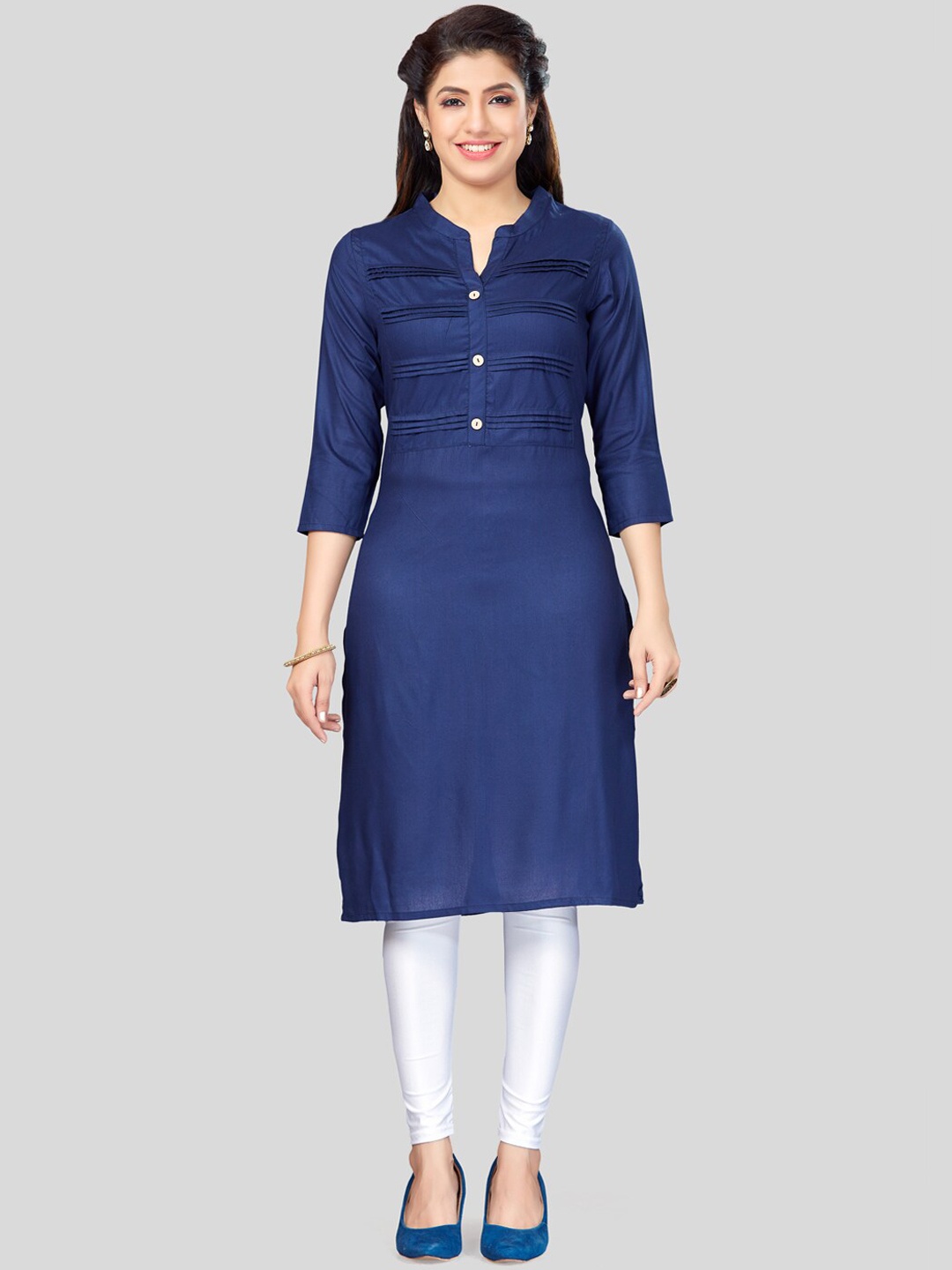 

Saree Swarg Straight Kurta, Navy blue