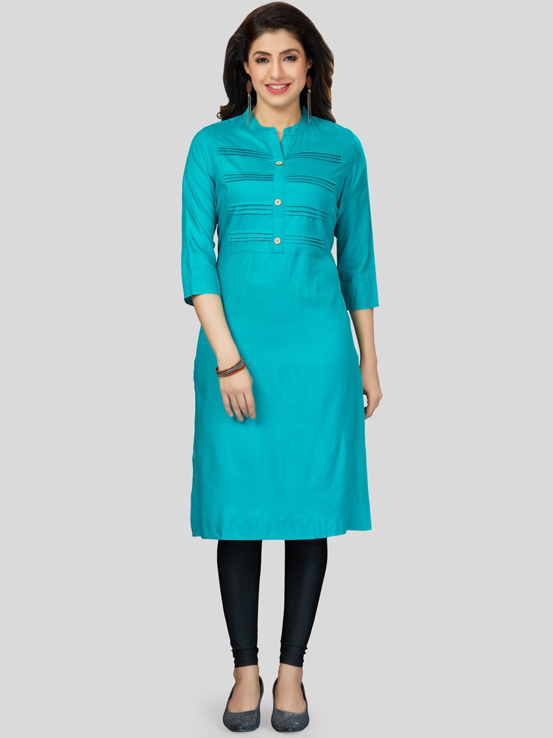 

Saree Swarg Straight Kurta, Sea green