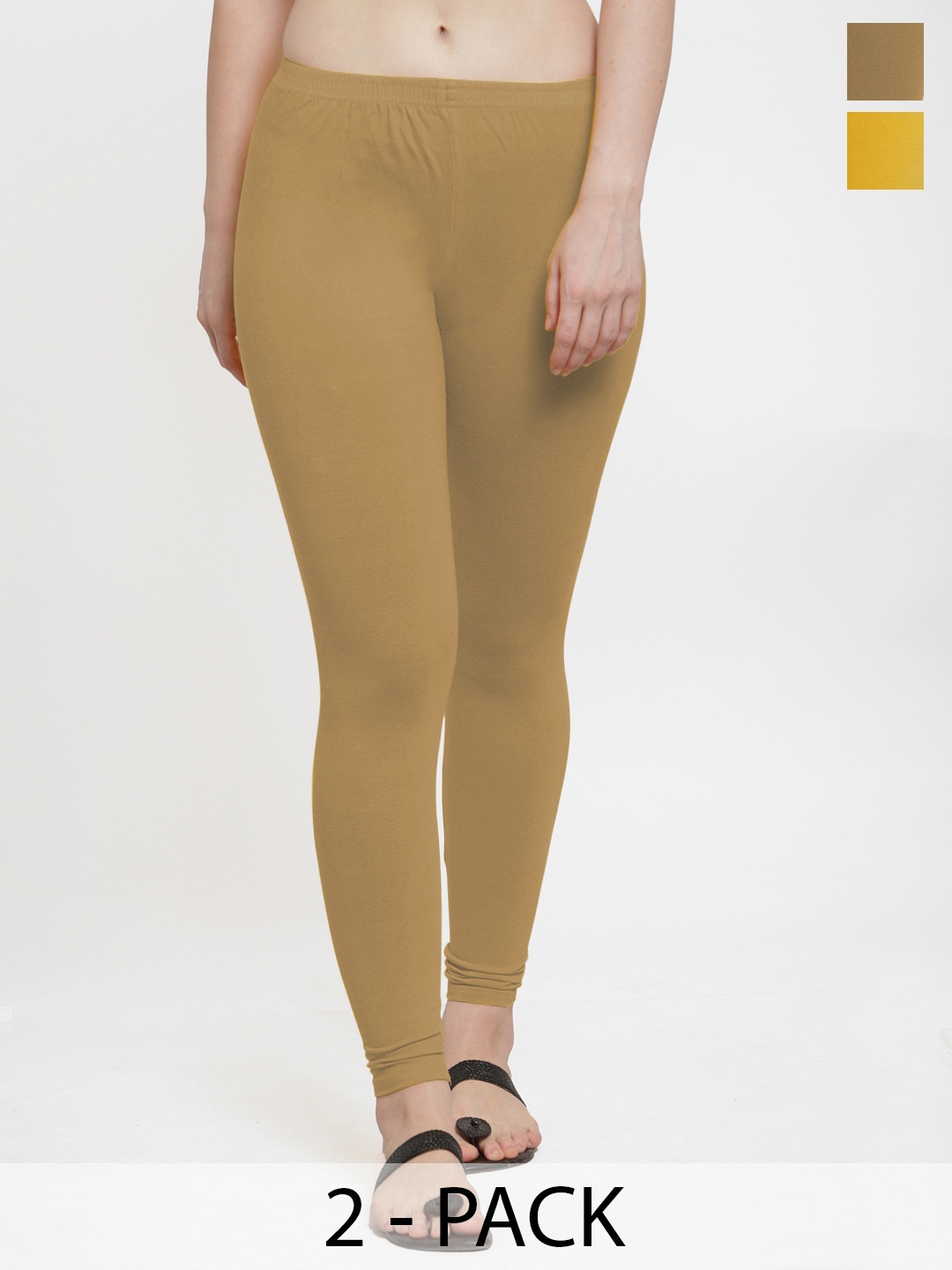 

Jinfo Pack of 2 Ankle-Length Leggings, Yellow